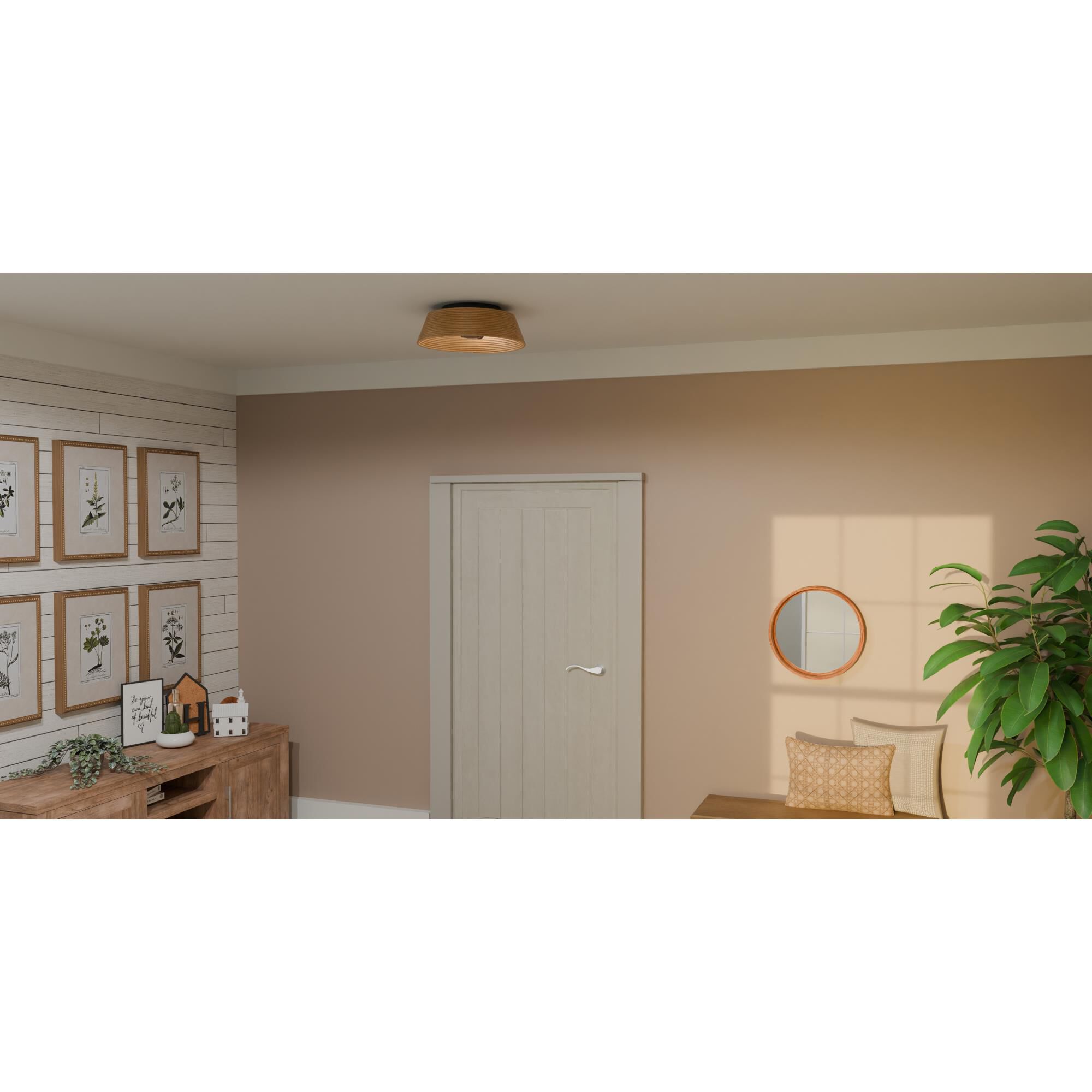 18.25 Inch 3 Light Flush Mount by Quoizel