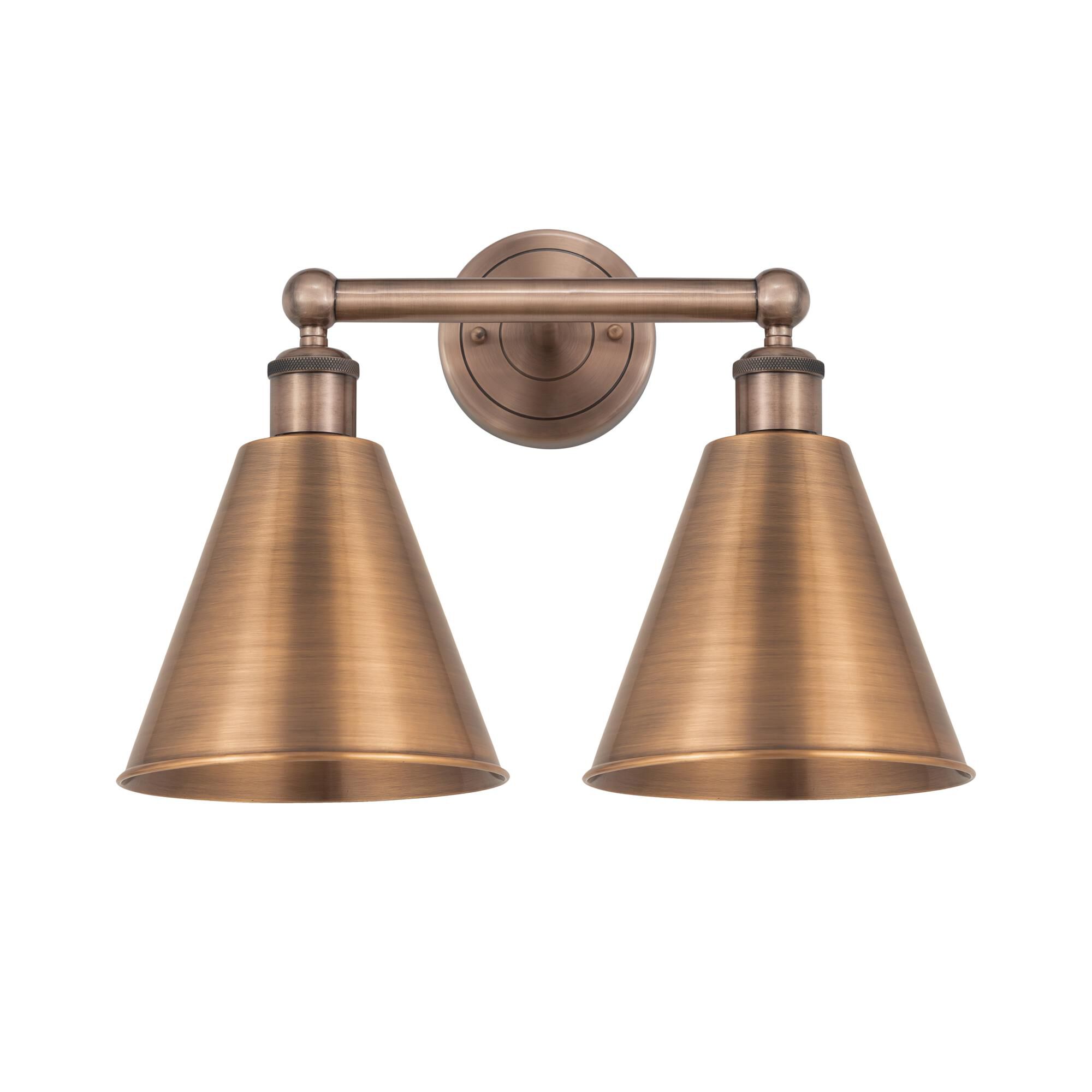 Shown in Antique Copper finish and Antique Copper shade