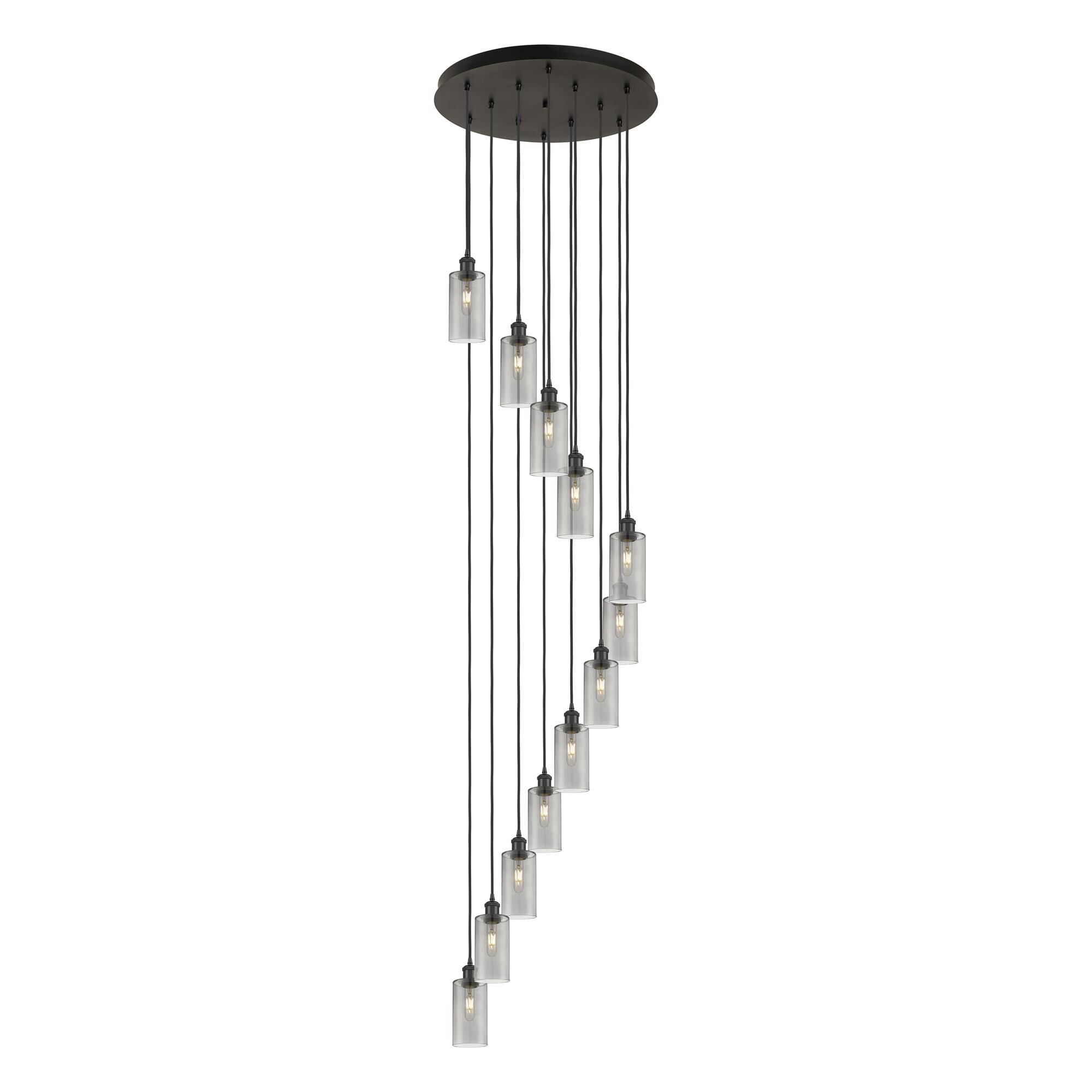 Shown in Matte Black finish and Light Smoke shade