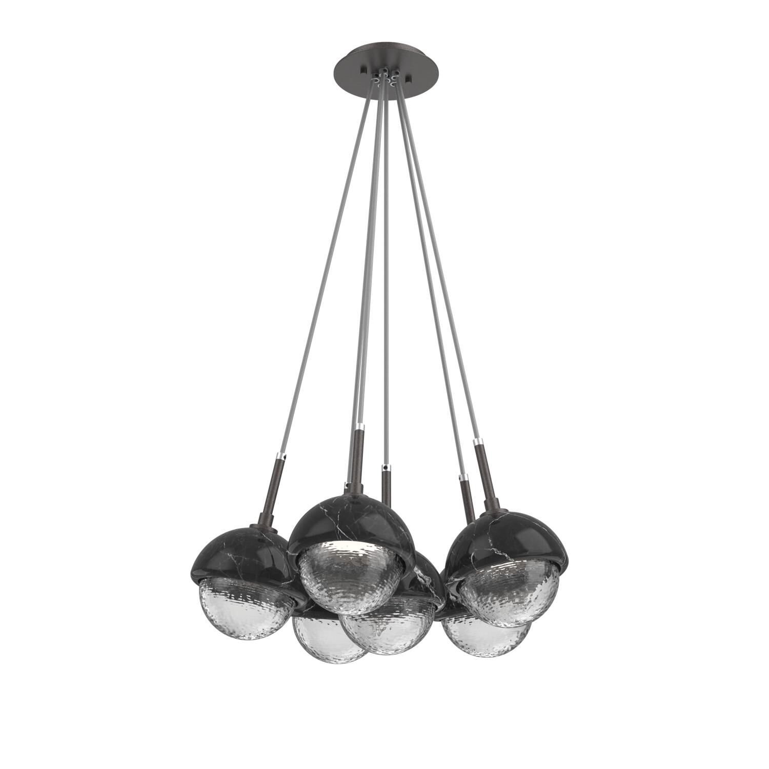 Levi Wilson Cabochon 19 Inch Multi Pendant Light by Hammerton Studio