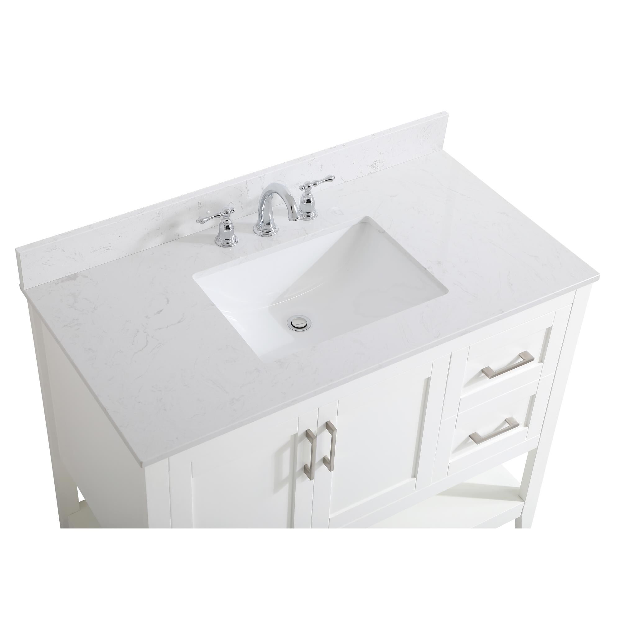 Shown in White finish