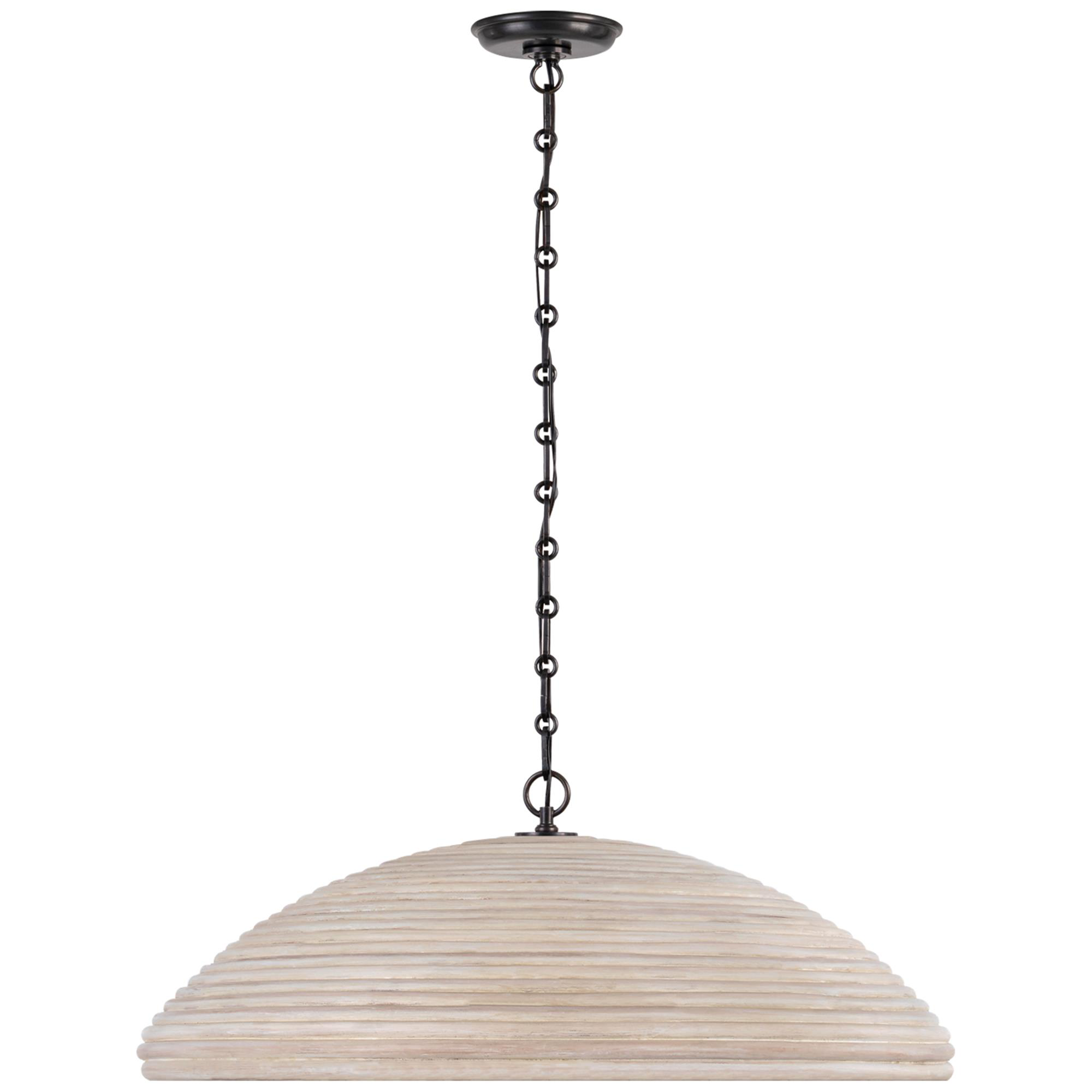 Shown in Bronze finish and Ash Rattan shade