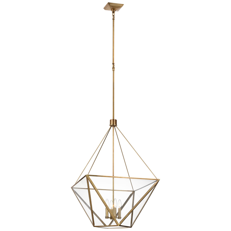 Julie Neill Lorino 22 Inch LED Cage Pendant by Visual Comfort Signature Collection