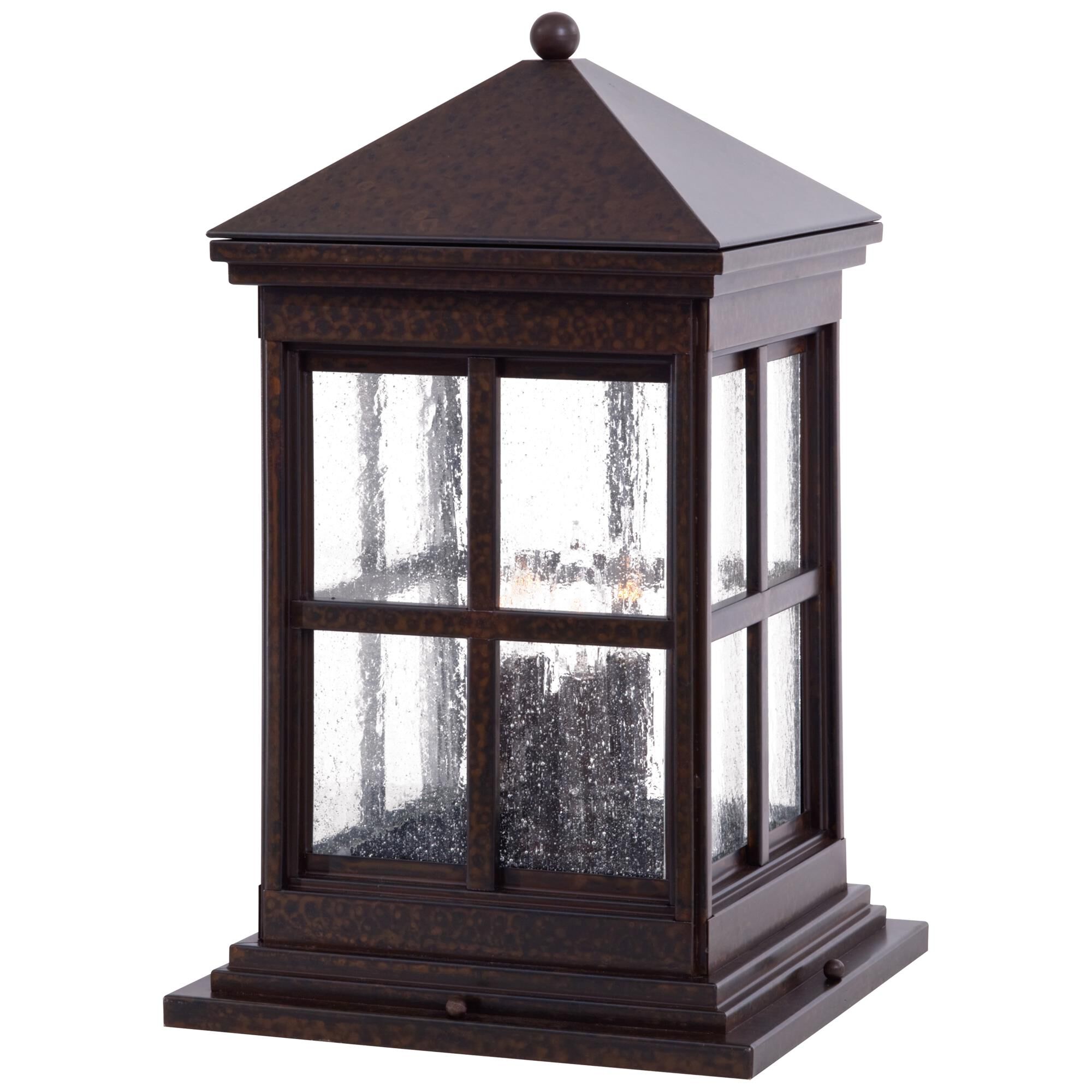 Shown in Rust (Chemical) finish and Seedy glass