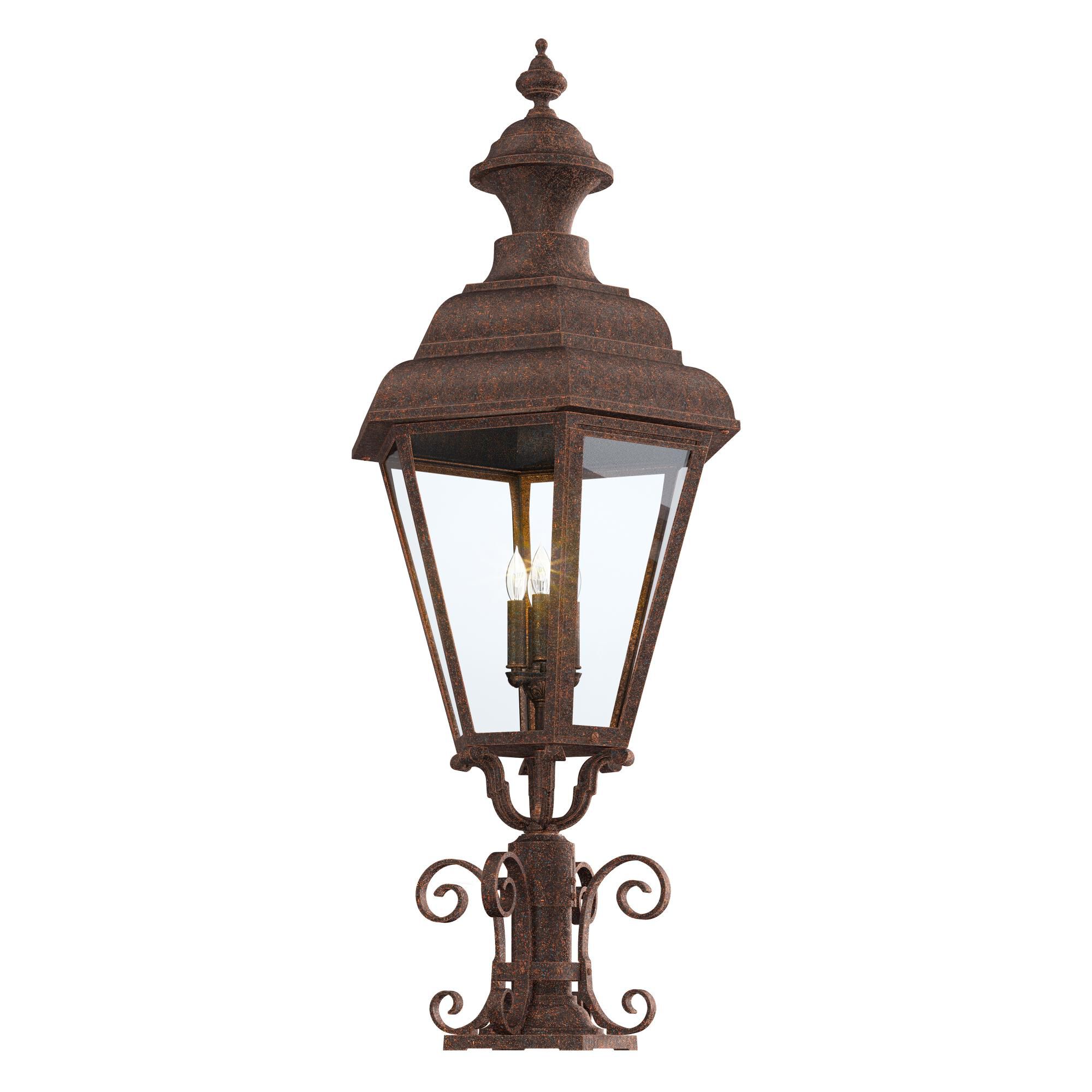 Shown in Vintage Copper finish and Ca glass