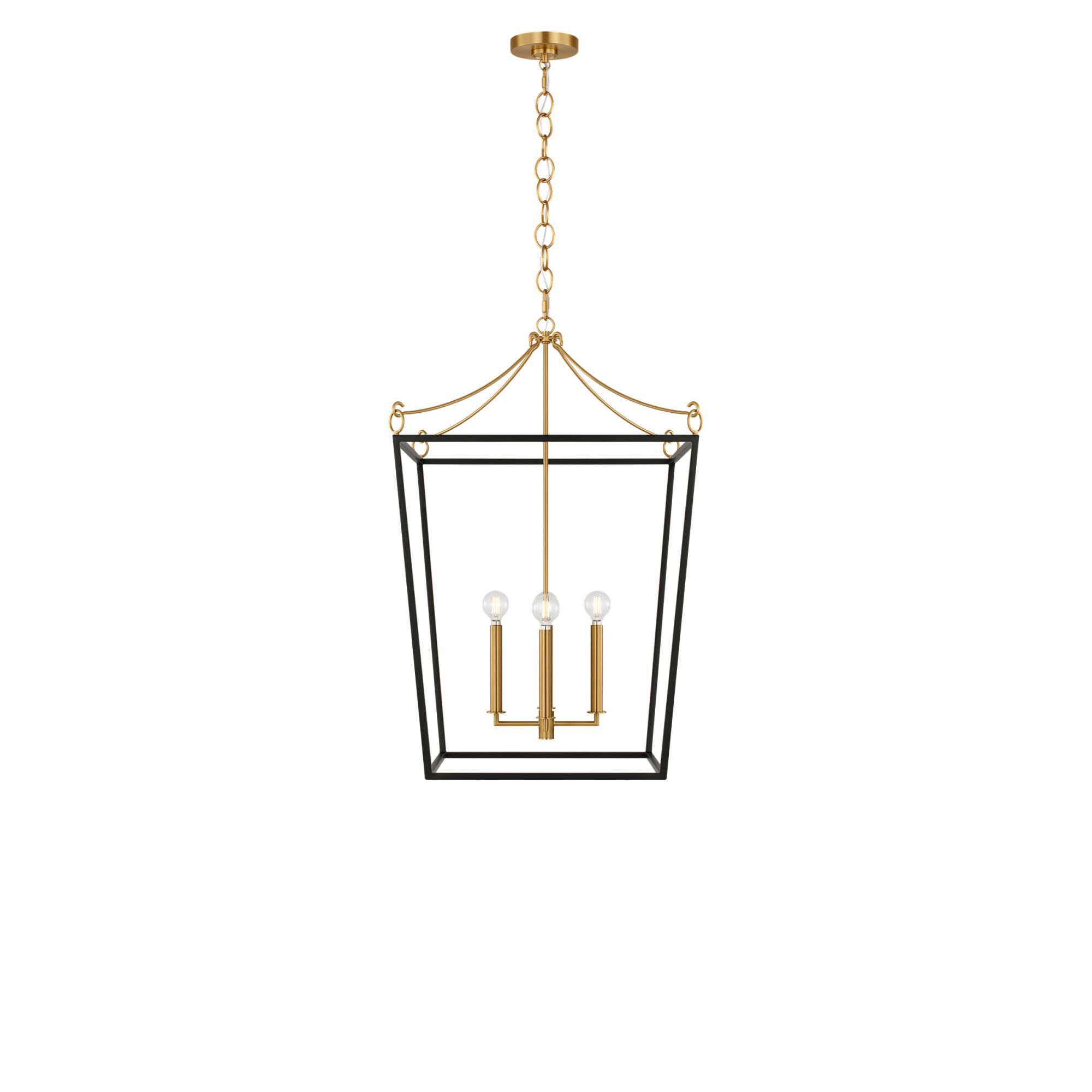 Shown in Midnight Black and Burnished Brass finish