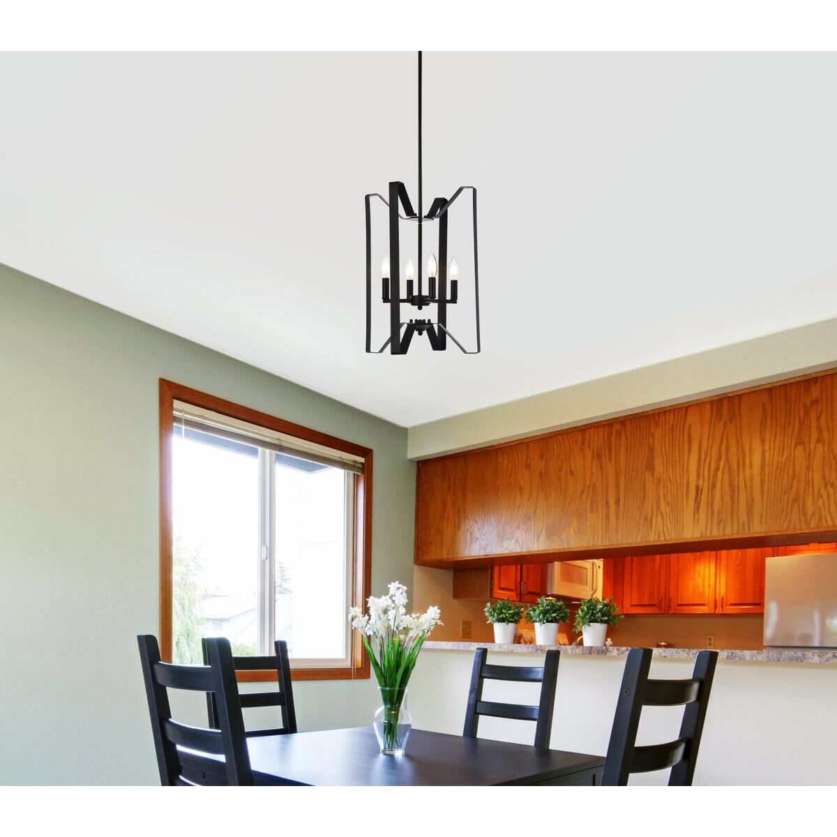 Hoffman 14 Inch Cage Pendant by Elegant Lighting