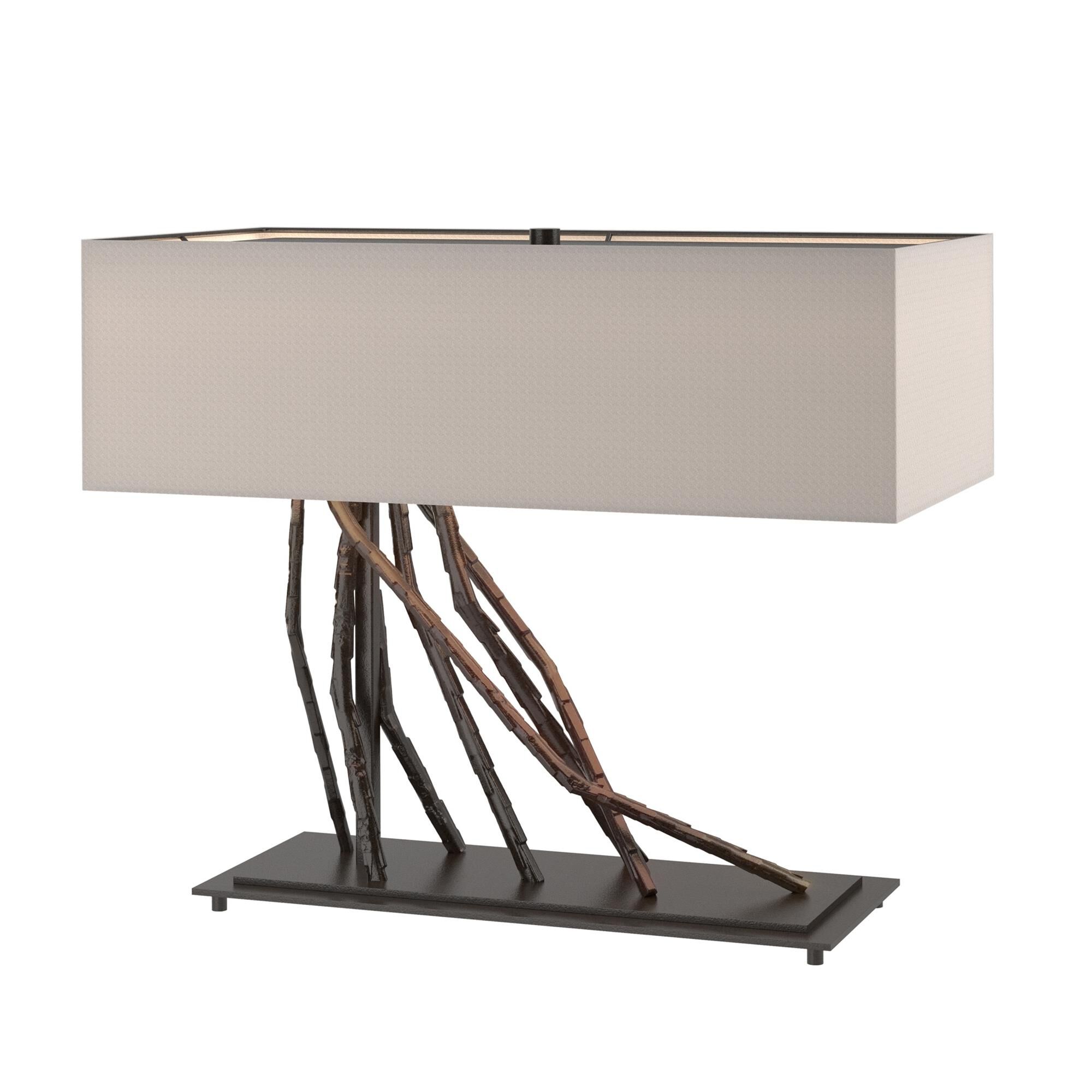 Shown in Oil Rubbed Bronze finish and Flax shade