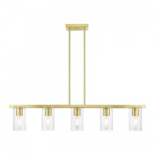 Clarion 42 Inch 5 Light Linear Suspension Light by Livex Lighting
