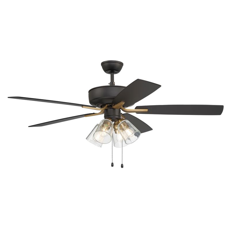 Pro Plus 52 Inch Ceiling Fan with Light Kit by Craftmade