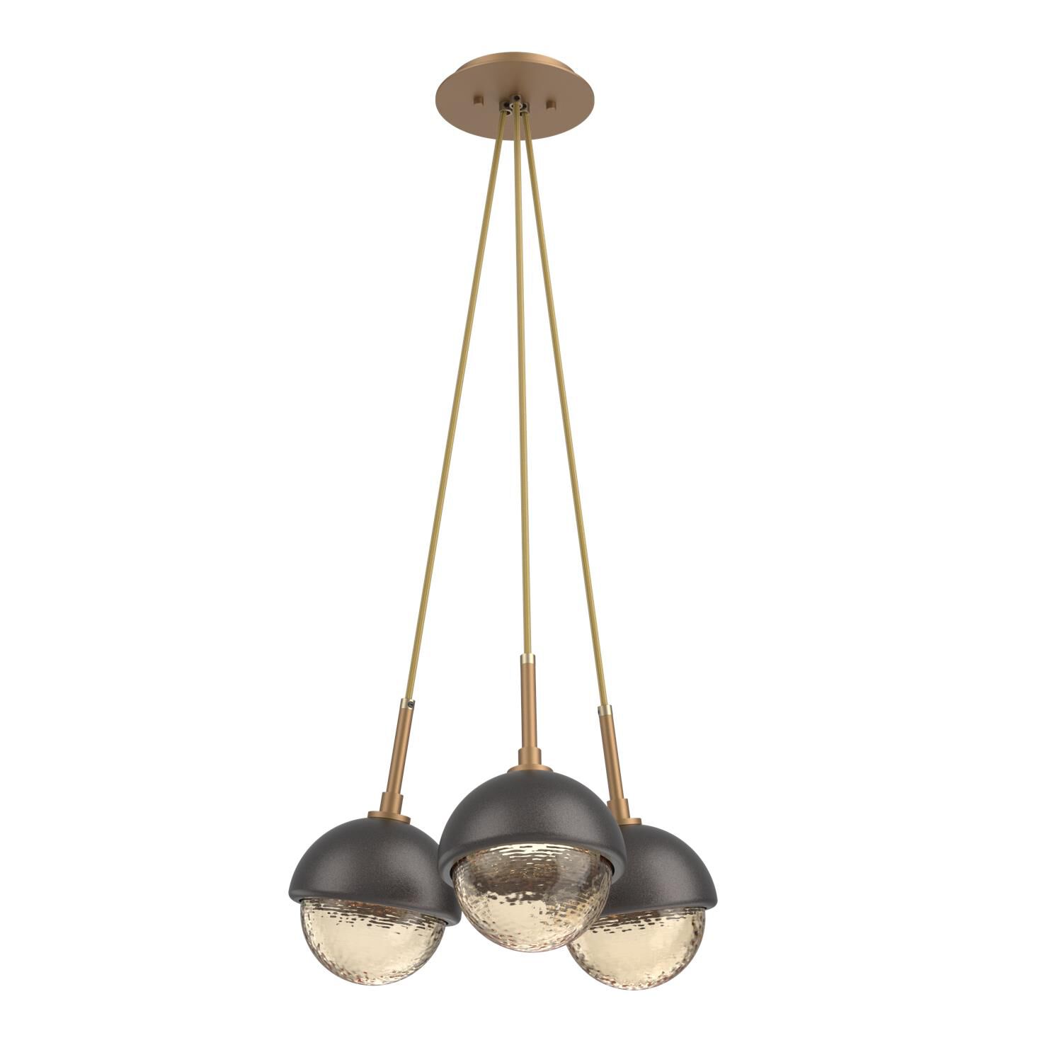 Levi Wilson Cabochon 13 Inch Multi Pendant Light by Hammerton Studio