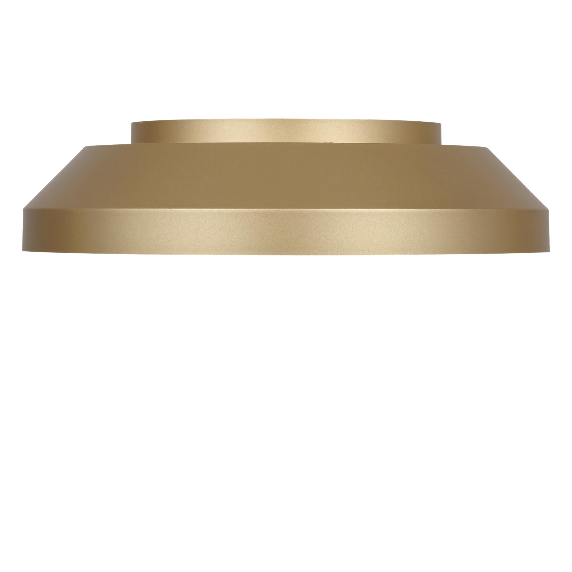 Shown in Satin Brass finish and White Acrylic shade