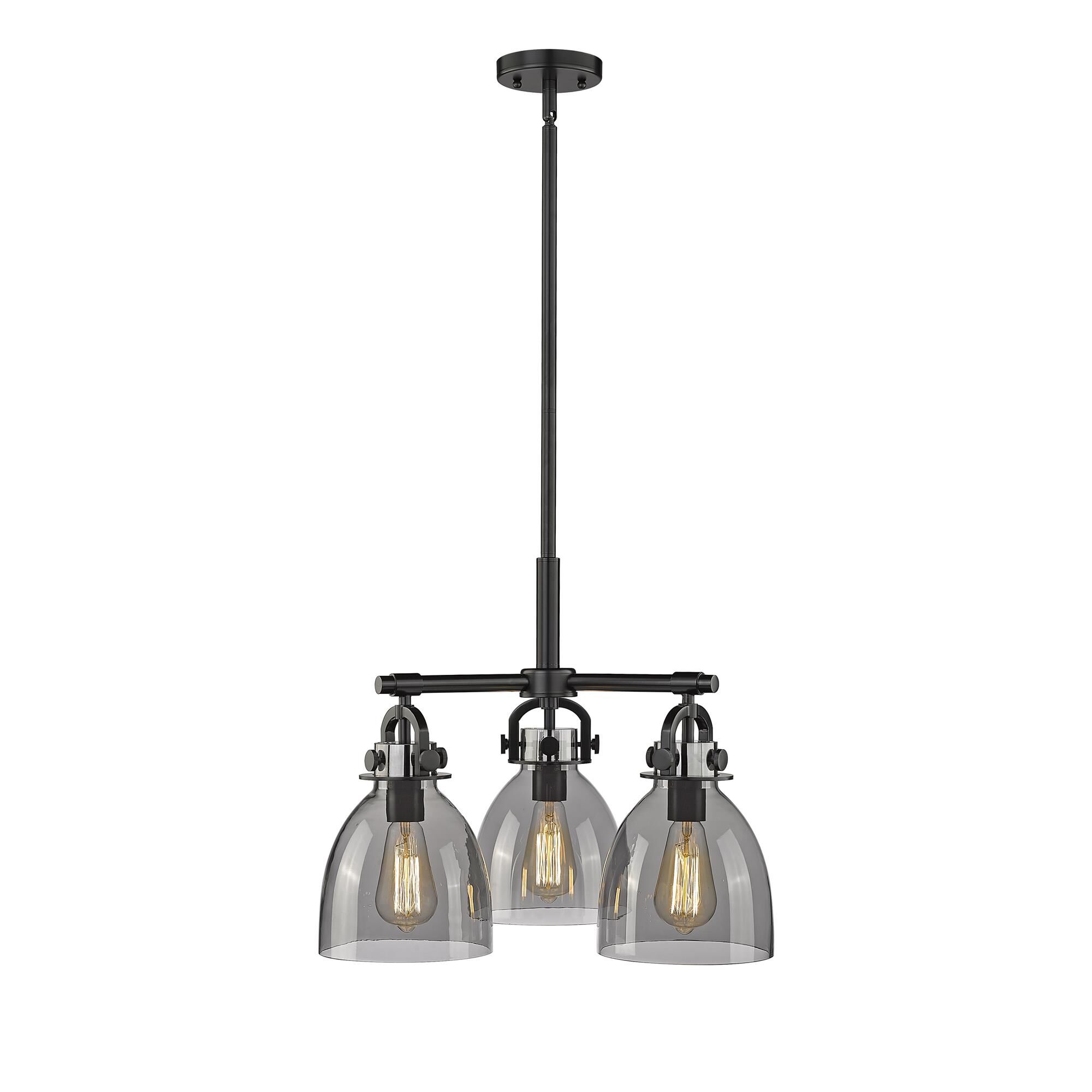 Shown in Matte Black finish and Plated Smoke glass