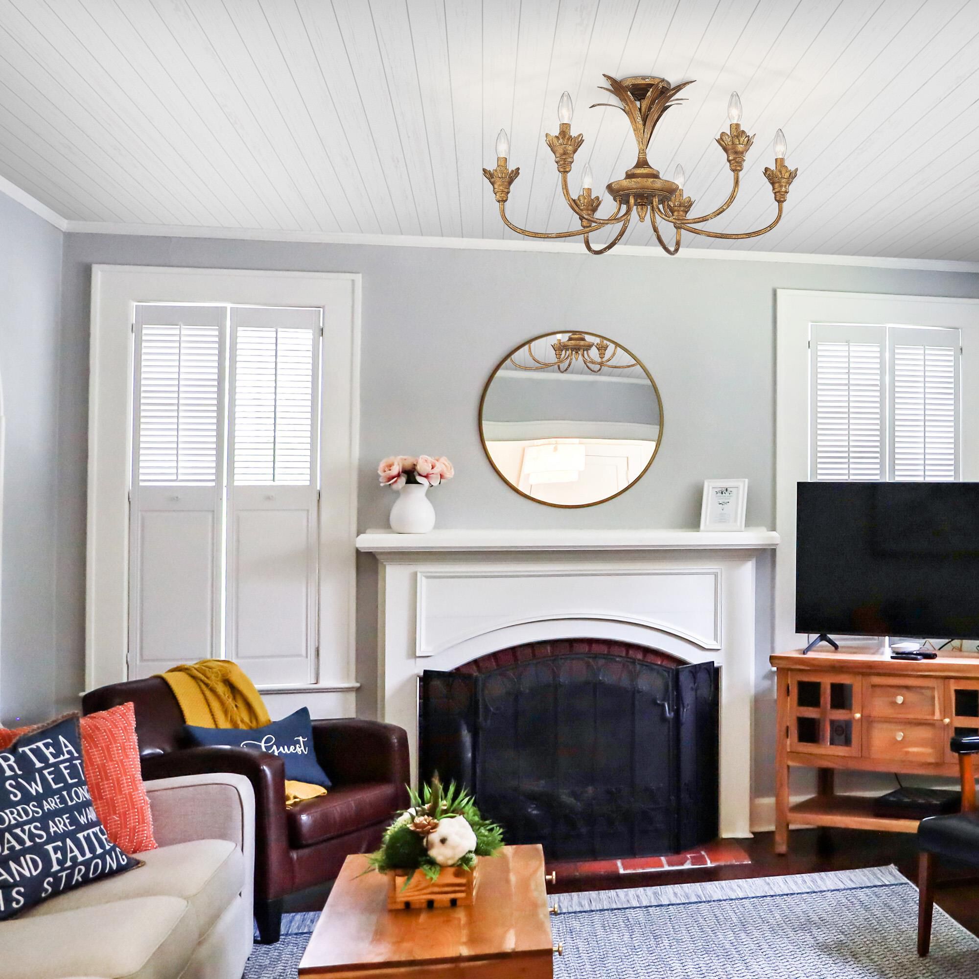 Shown in Heirloom Gold finish