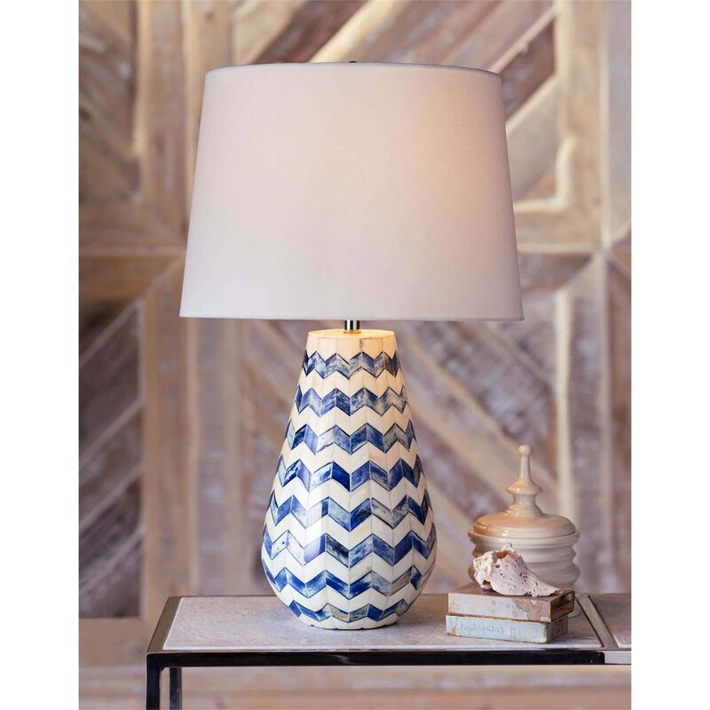 Cassia Chevron Small Table Lamp by Regina Andrew