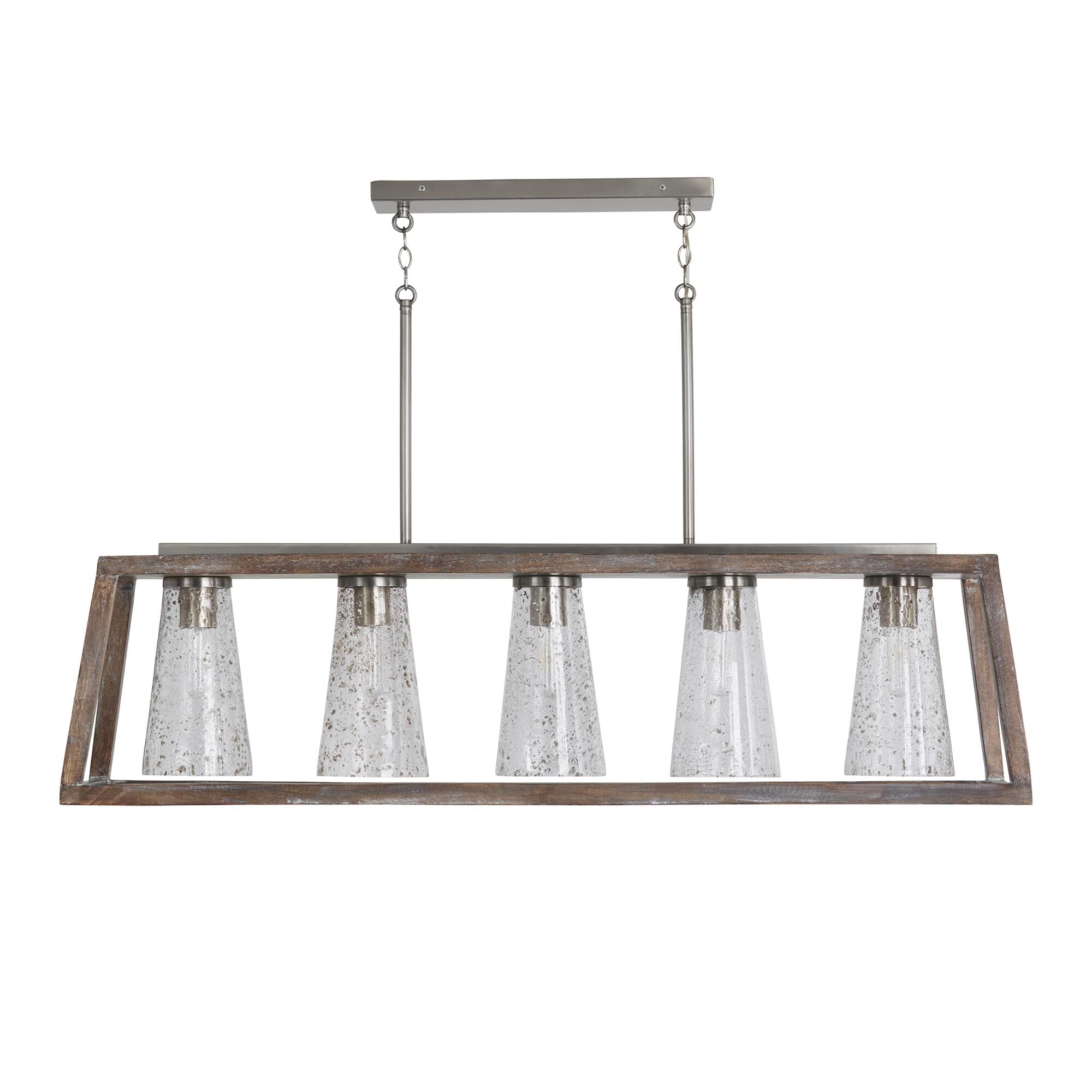 Shown in Barnhouse And Matte Nickel finish and 504 glass