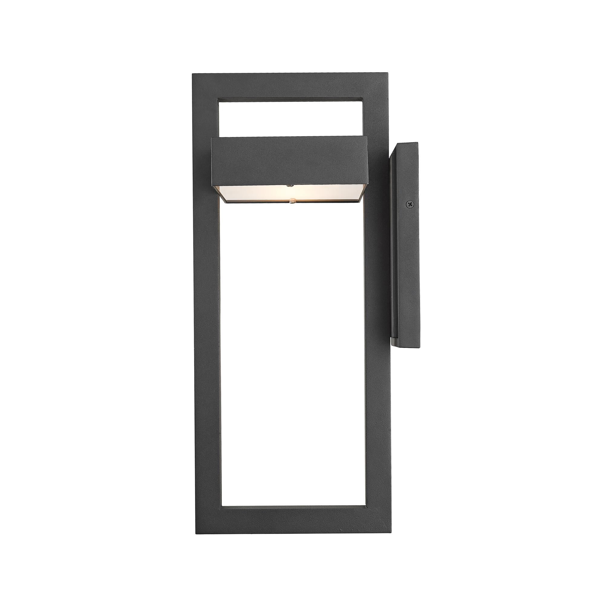 Shown in Black finish and Glass shade