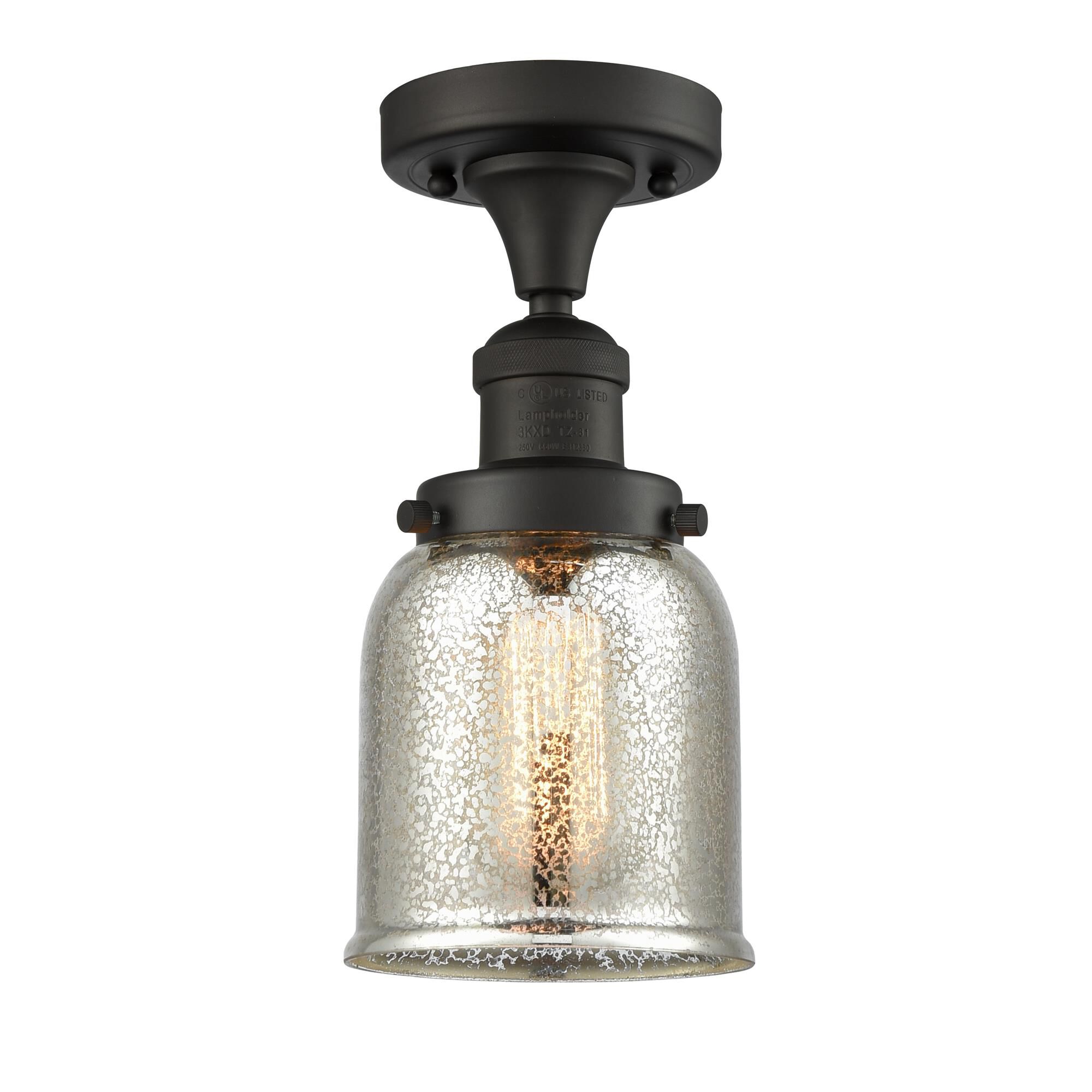 Shown in Oil Rubbed Bronze finish and Silver Plated Mercury glass