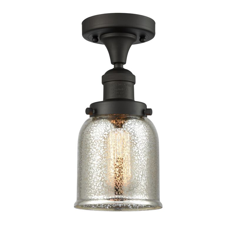 Bruno Marashlian Small Bell 5 Inch 1 Light Semi Flush Mount by Innovations Lighting