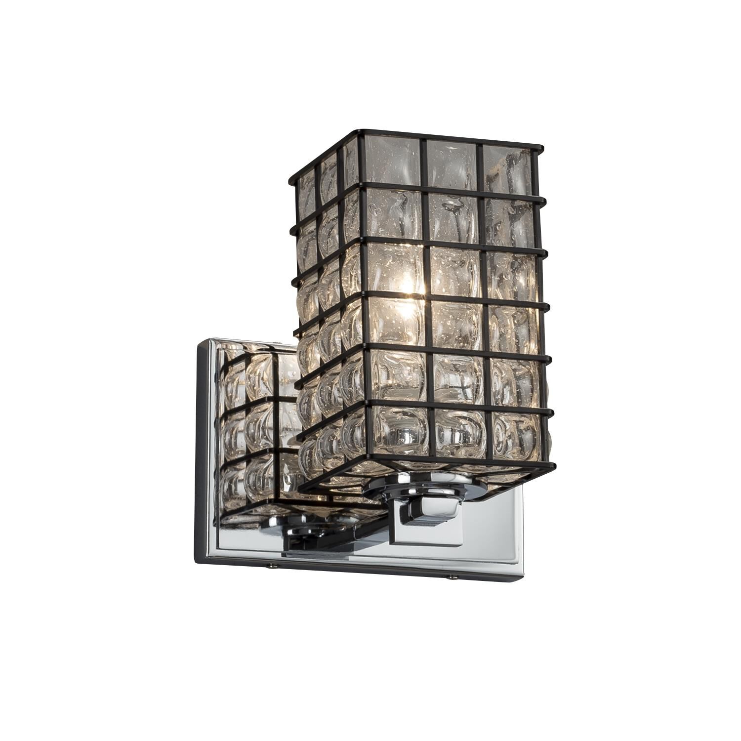 Wire Glass 7 Inch Wall Sconce by Justice Design Group