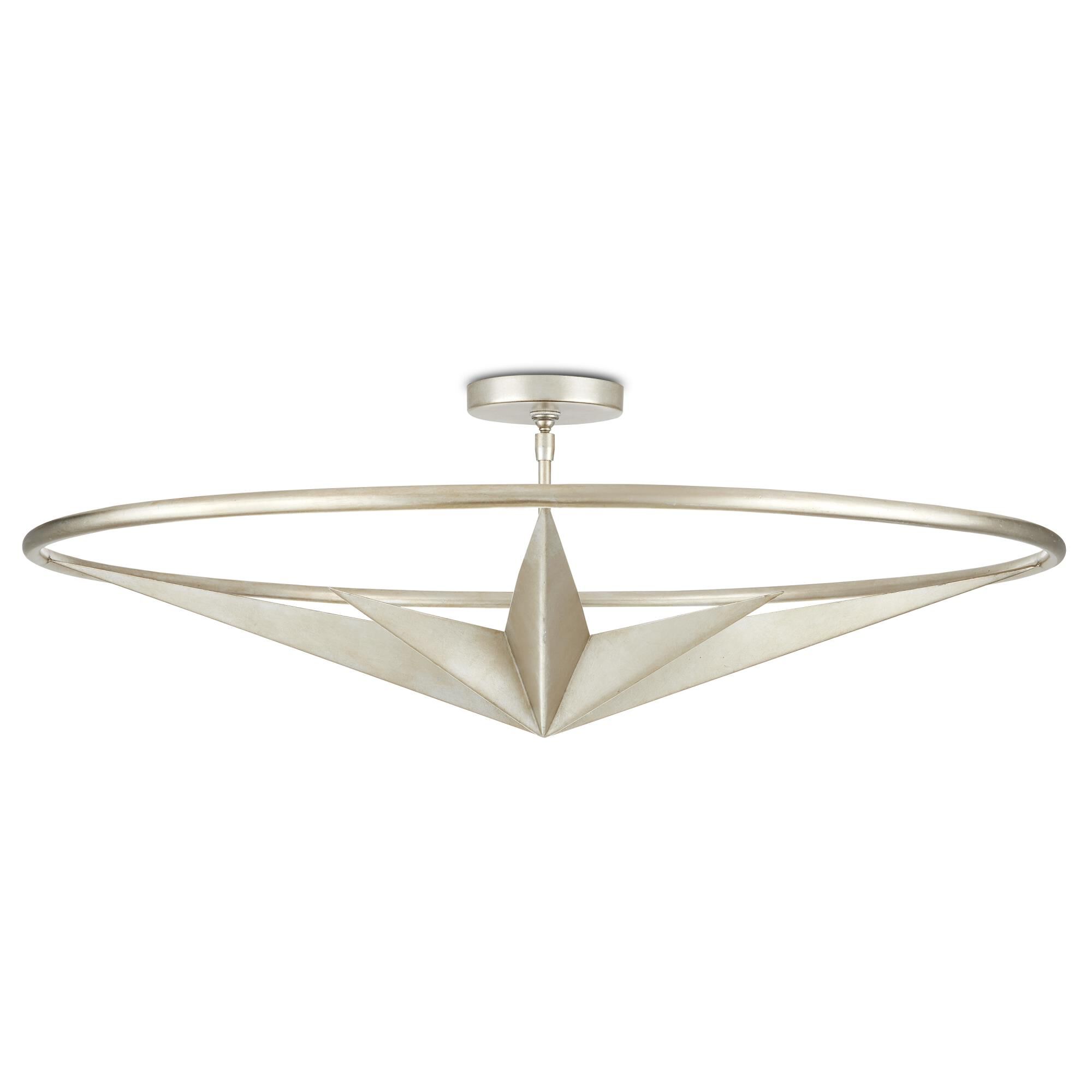 Compass 4 Light Semi Flush Mount by Currey and Company