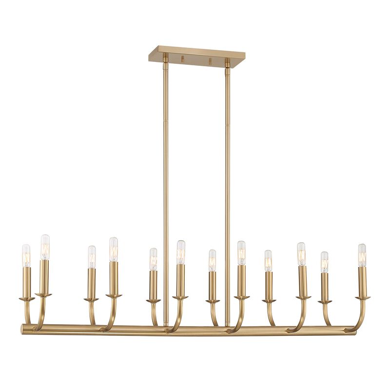 Bailey Medium Linear Chandelier by Crystorama