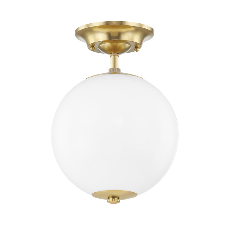 Sphere No.1 10 Inch Semi Flush Mount by Hudson Valley Lighting