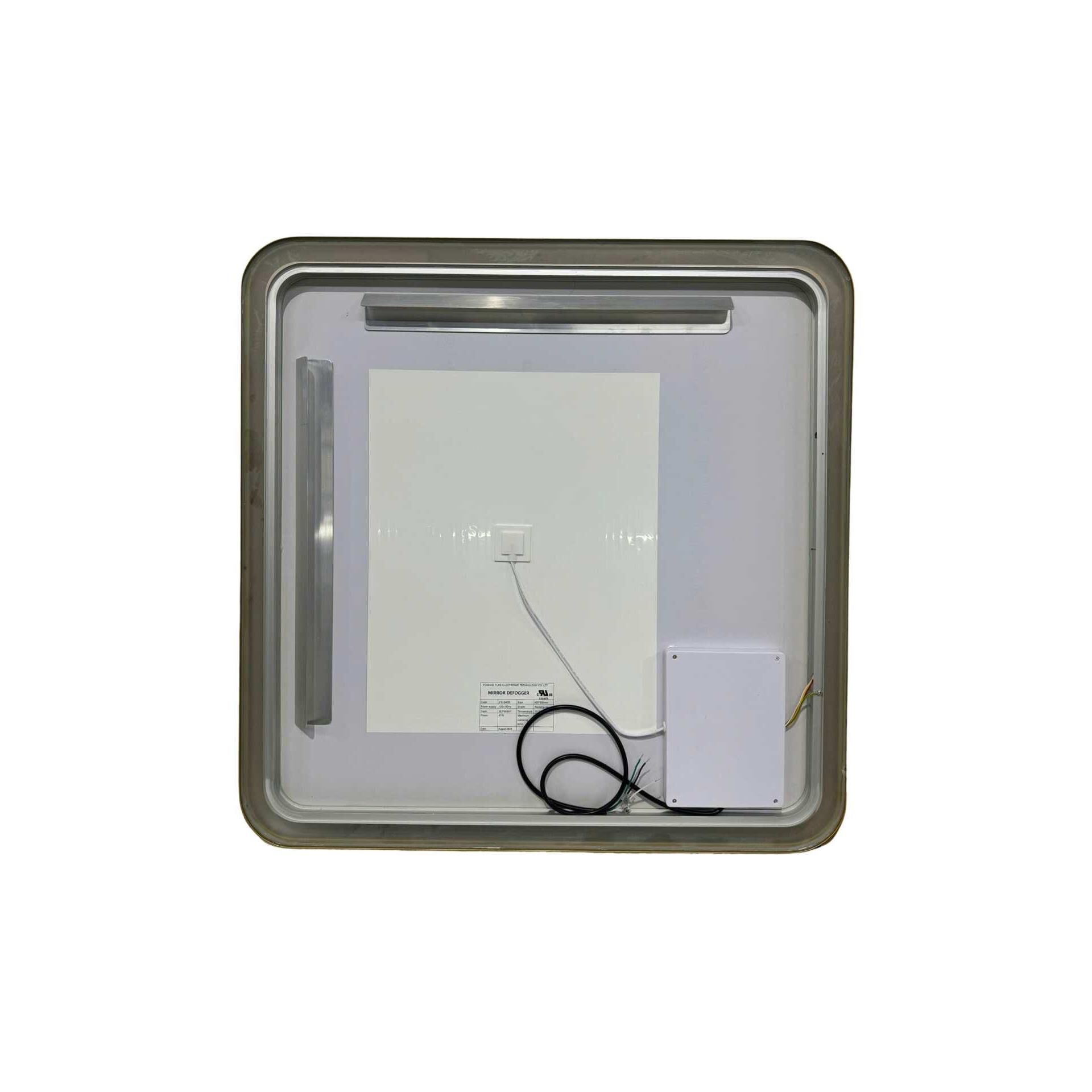 Harmoni 33 Inch Round LED Lighted Mirror by Elegant Decor