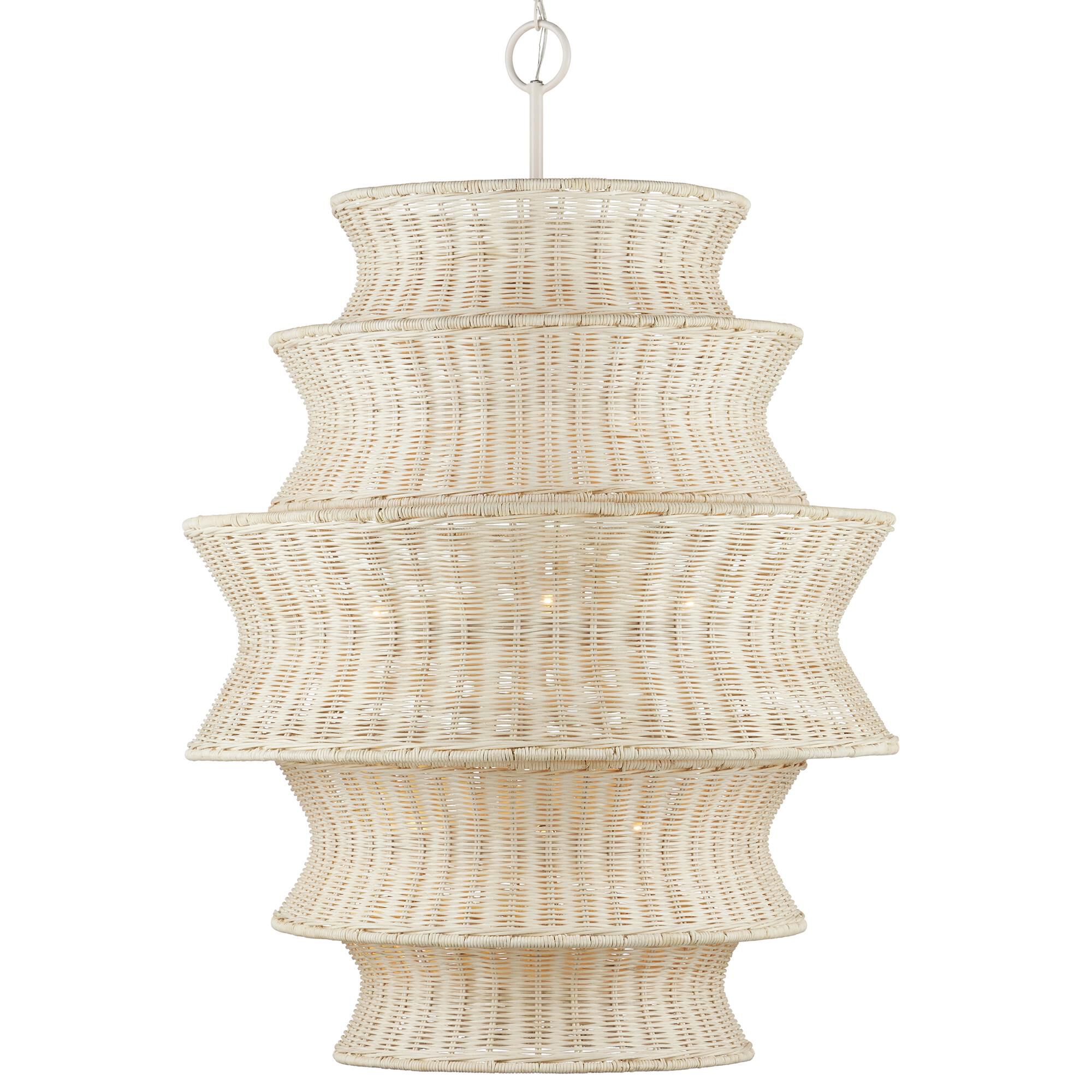 Phebe 32 Inch 9 Light Chandelier by Currey and Company