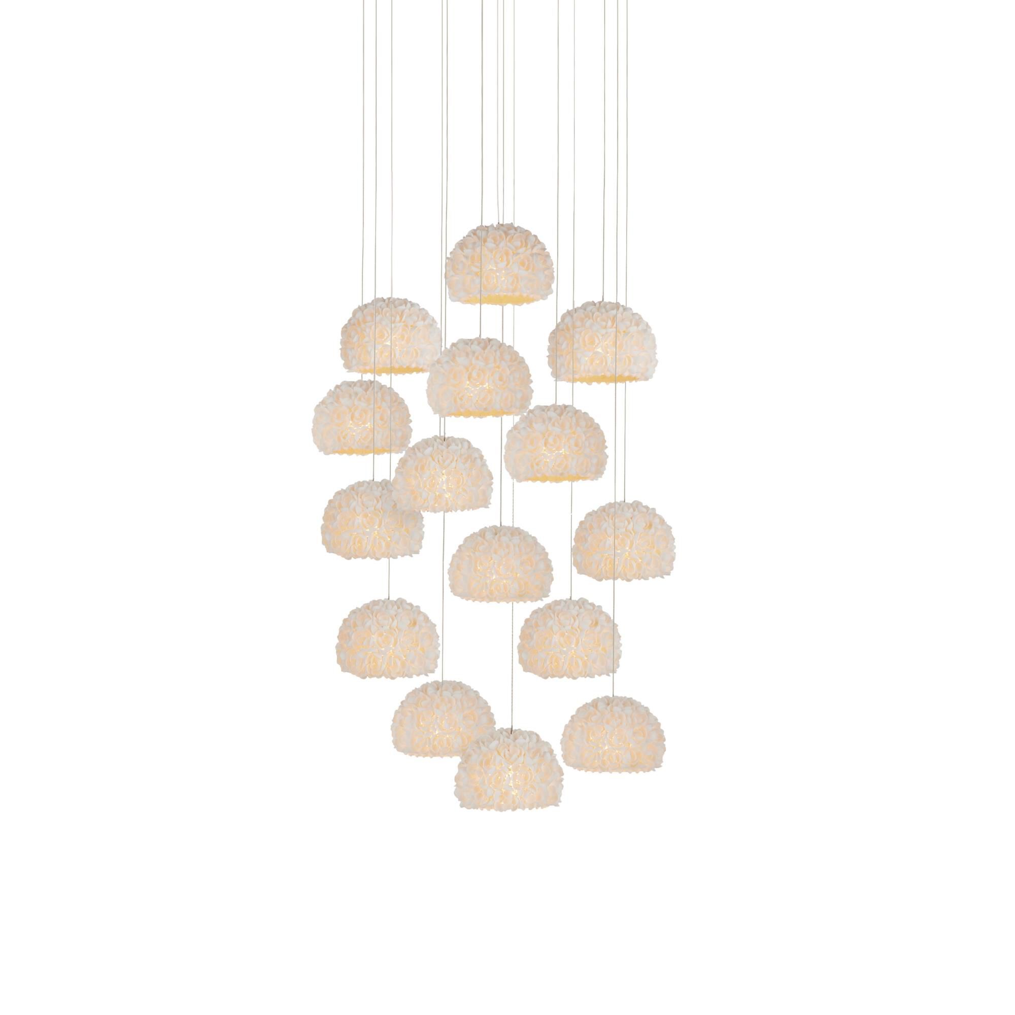 Virtu 21 Inch Multi Light Pendant by Currey and Company