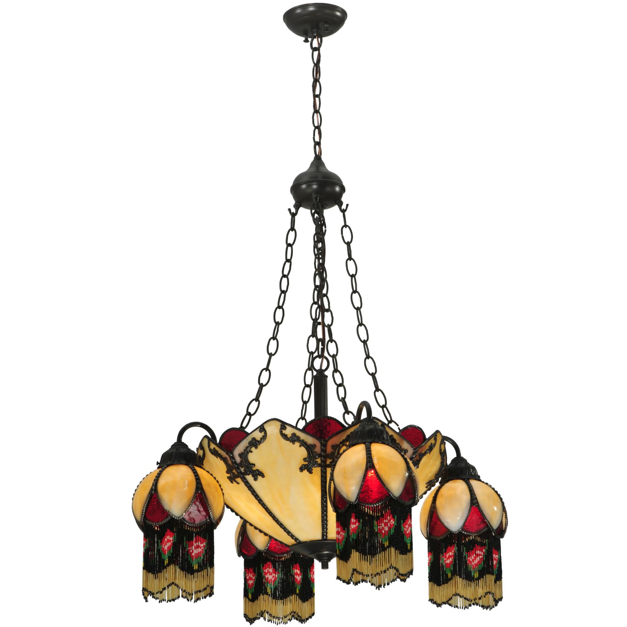 Isabella 29 Inch 4 Light Chandelier by Meyda Lighting