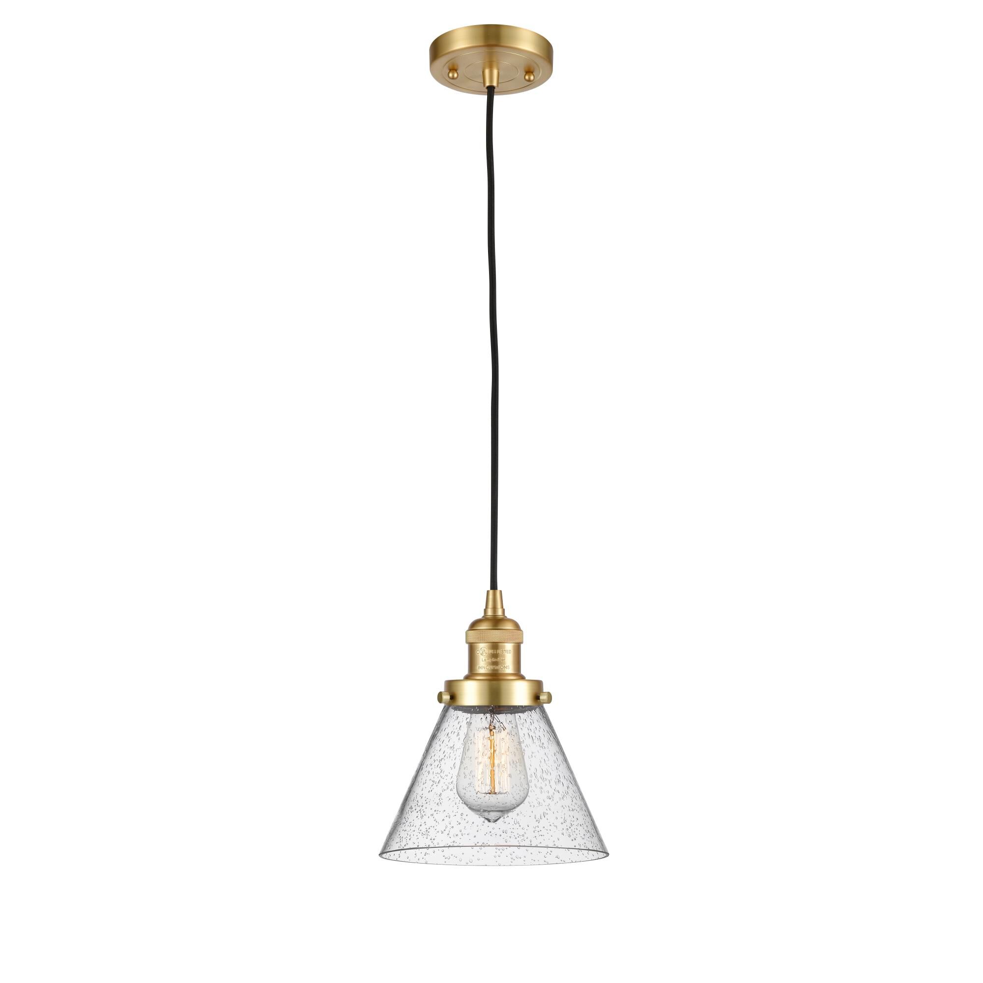 Bruno Marashlian Large Cone 8 Inch Mini Pendant by Innovations Lighting