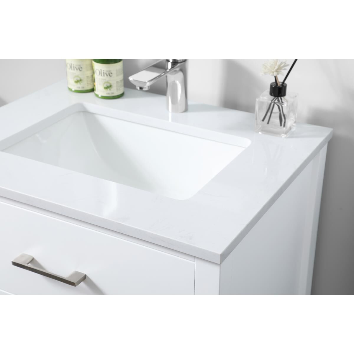 Shown in White finish