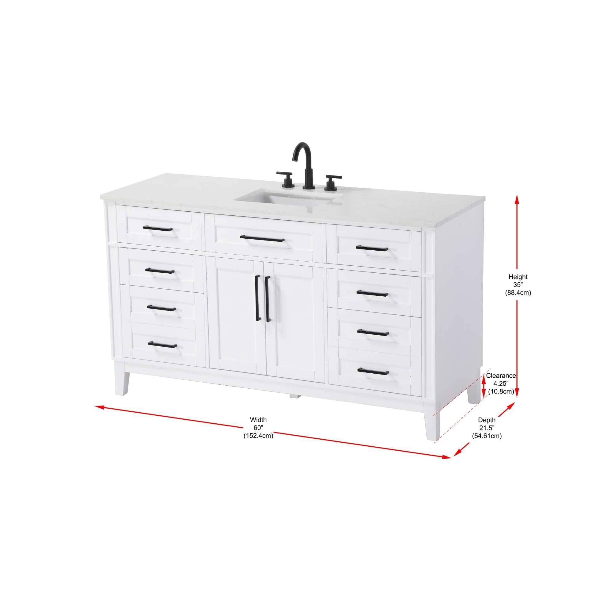 Shown in White finish