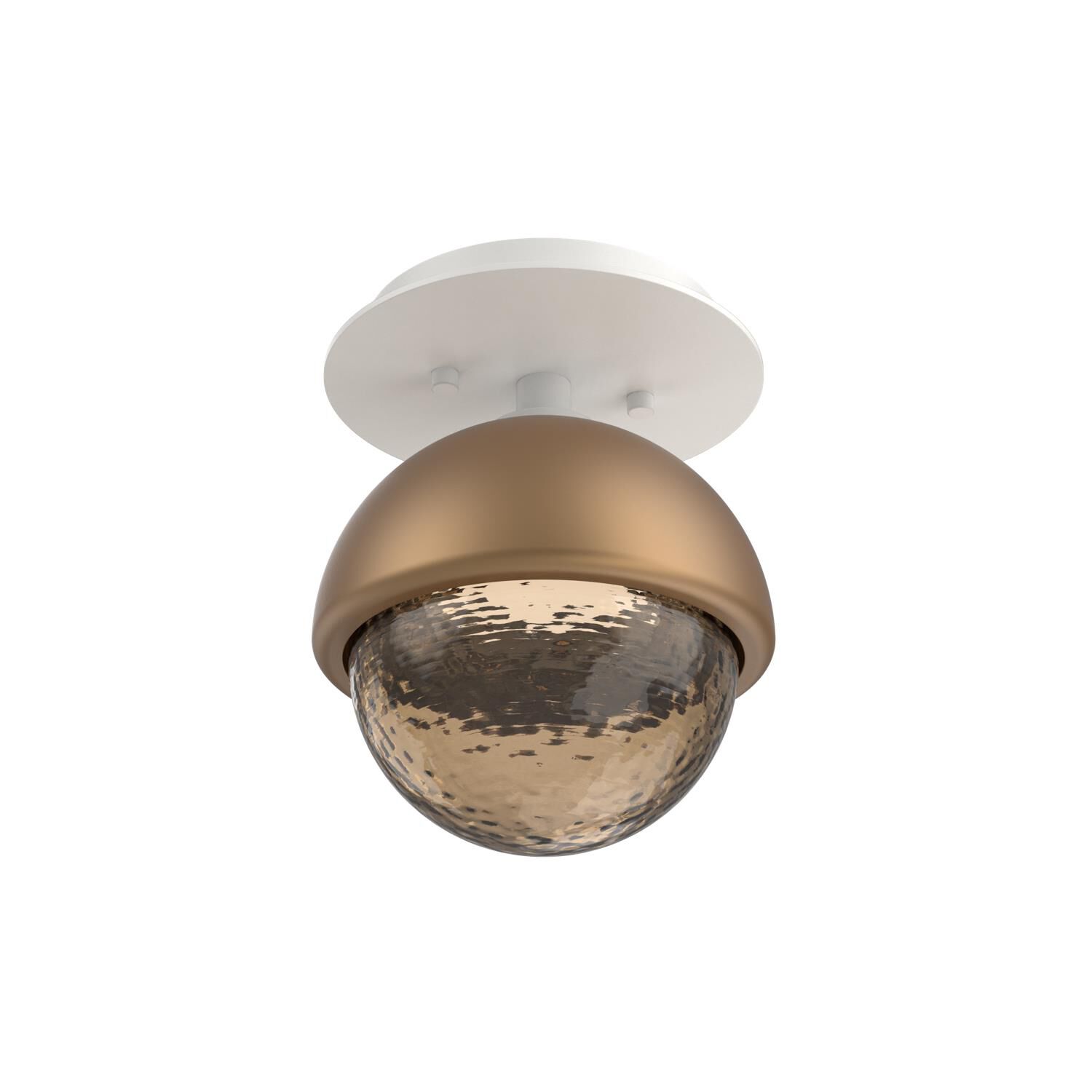 Shown in Salt White finish and Bronze glass and Novel Brass accent