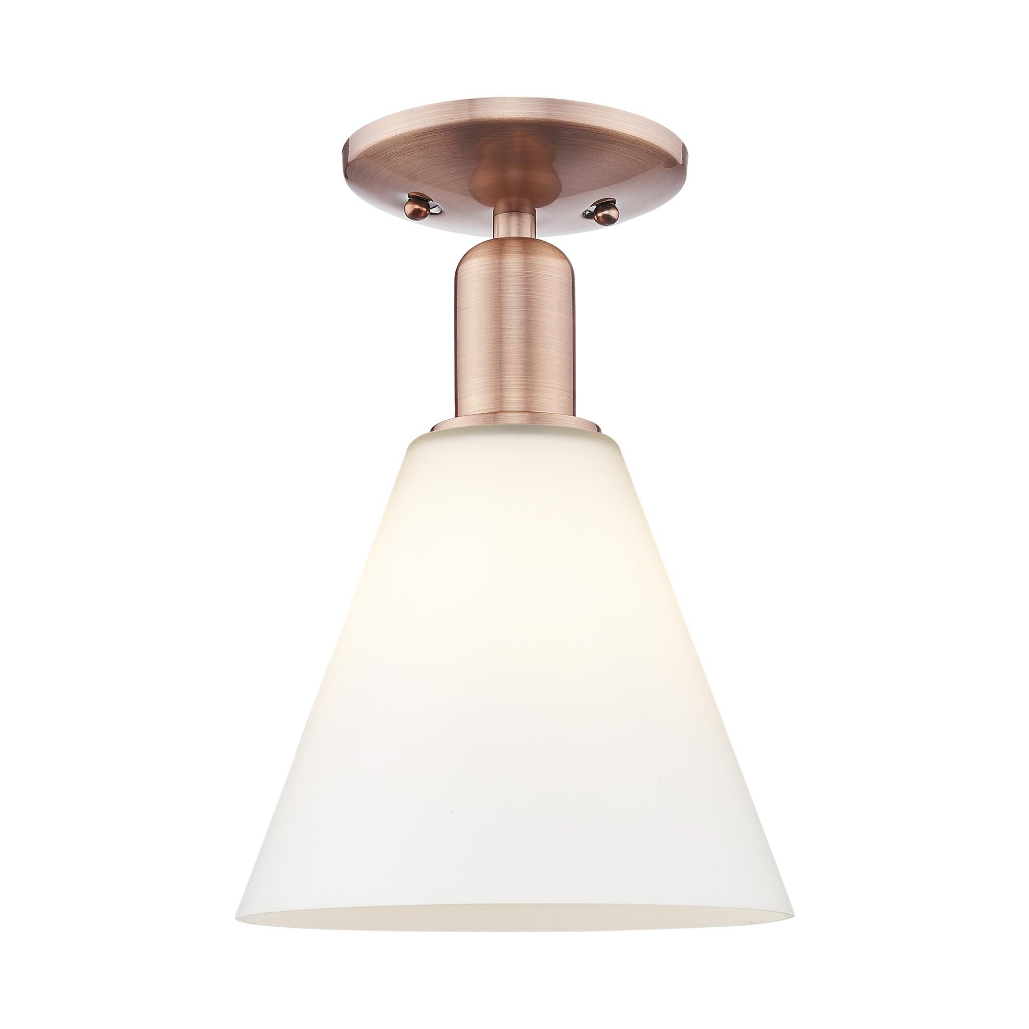 Bruno Marashlian Berkshire Glass 8 Inch Semi Flush Mount by Innovations Lighting