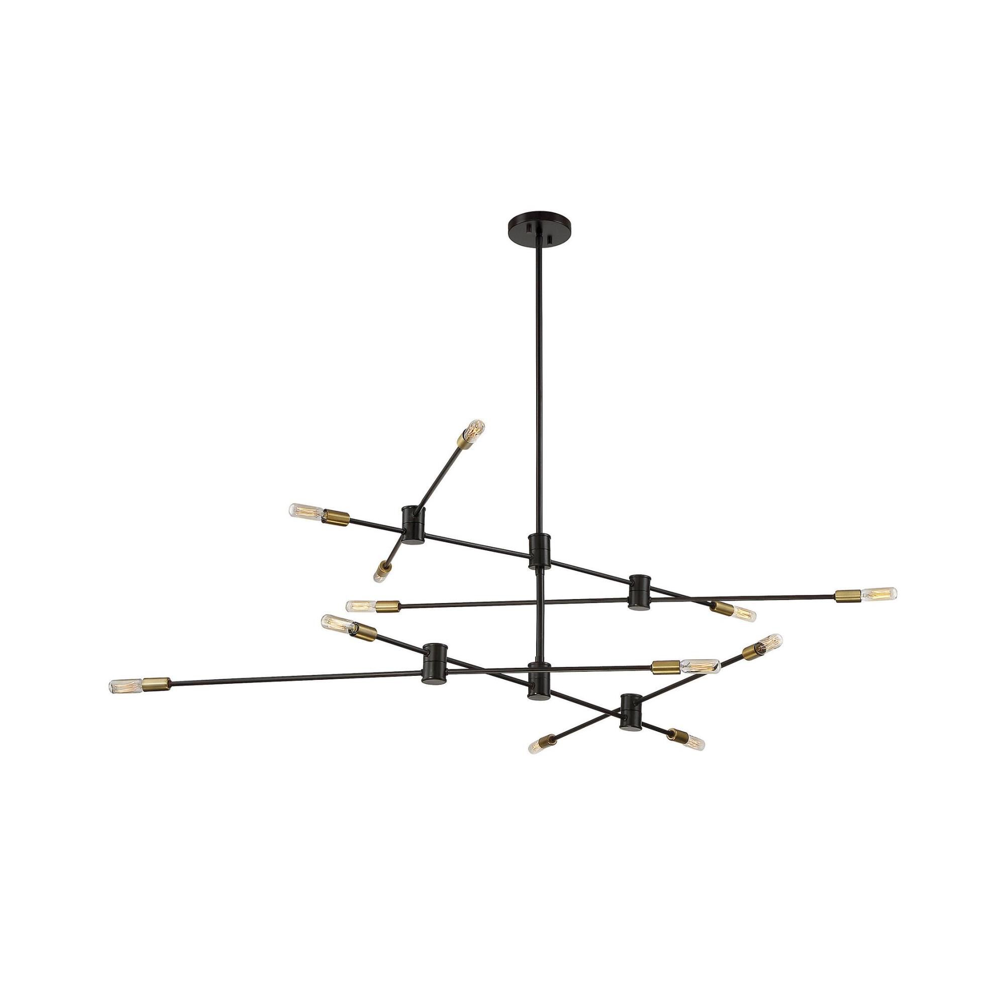 Lyrique 54 Inch 12 Light Chandelier by Savoy House