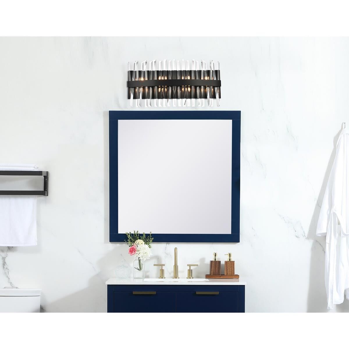 Serephina 24 Inch 8 Light Bath Vanity Light by Elegant Lighting