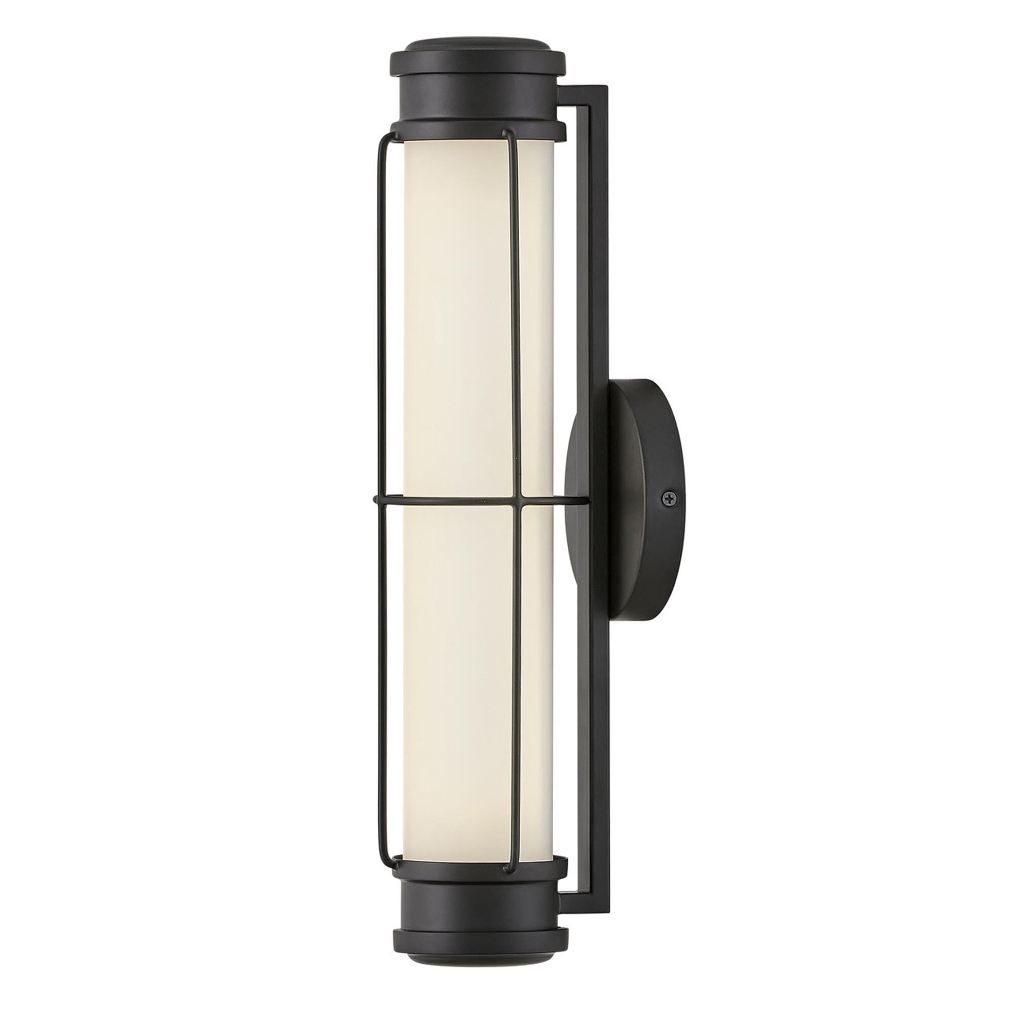 Shown in Black finish and Etched Opal glass