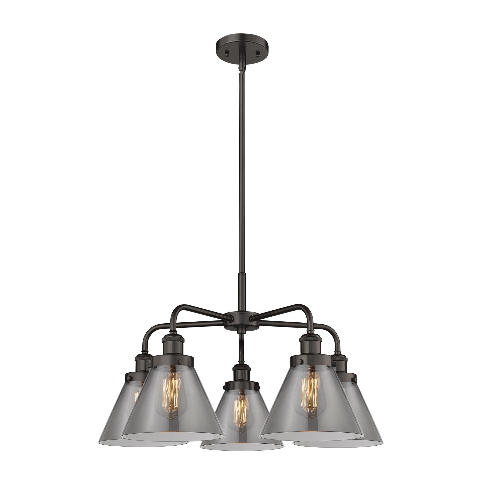 Bruno Marashlian Cone 25 Inch 5 Light Chandelier by Innovations Lighting