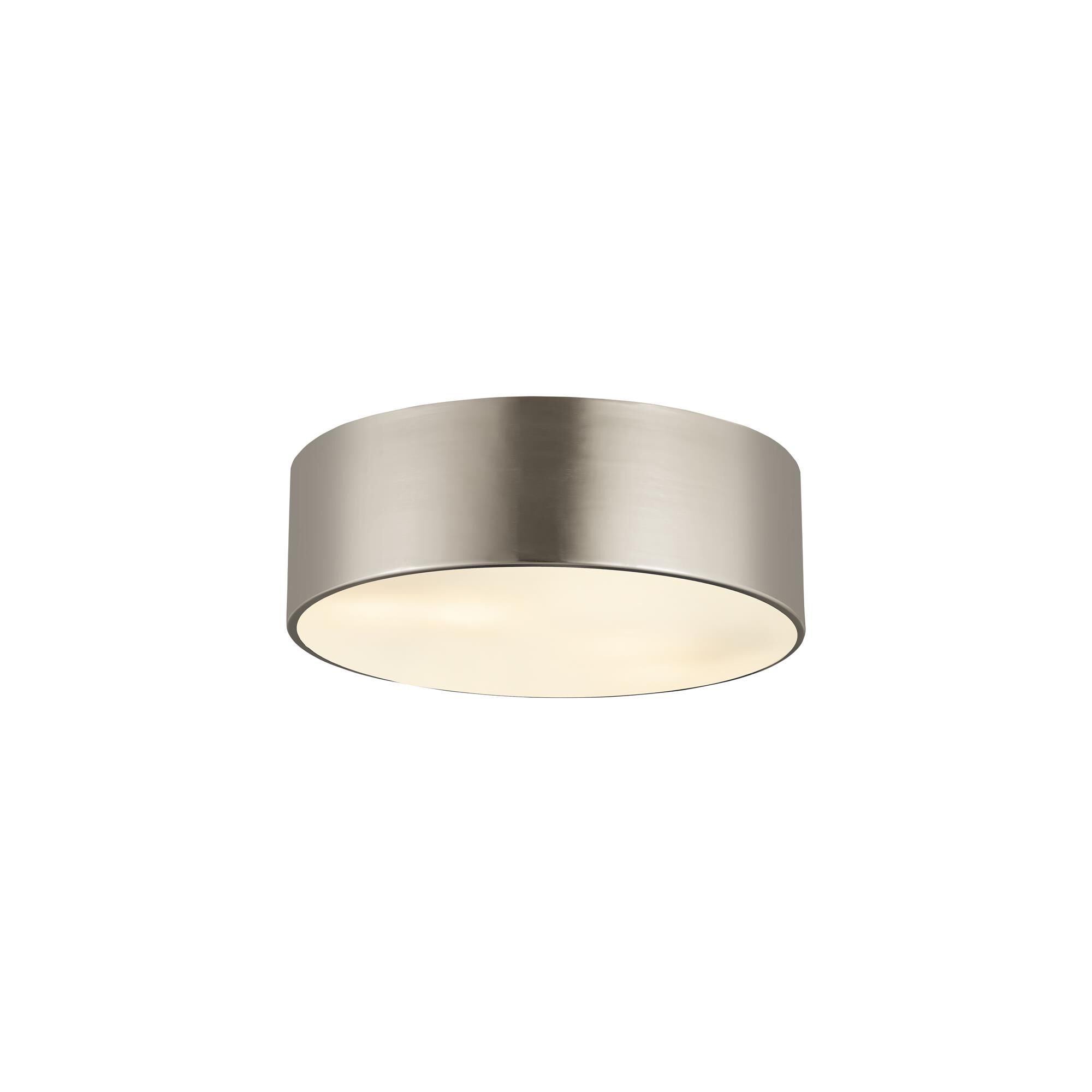 Shown in Brushed Nickel finish and Steel glass and Steel shade