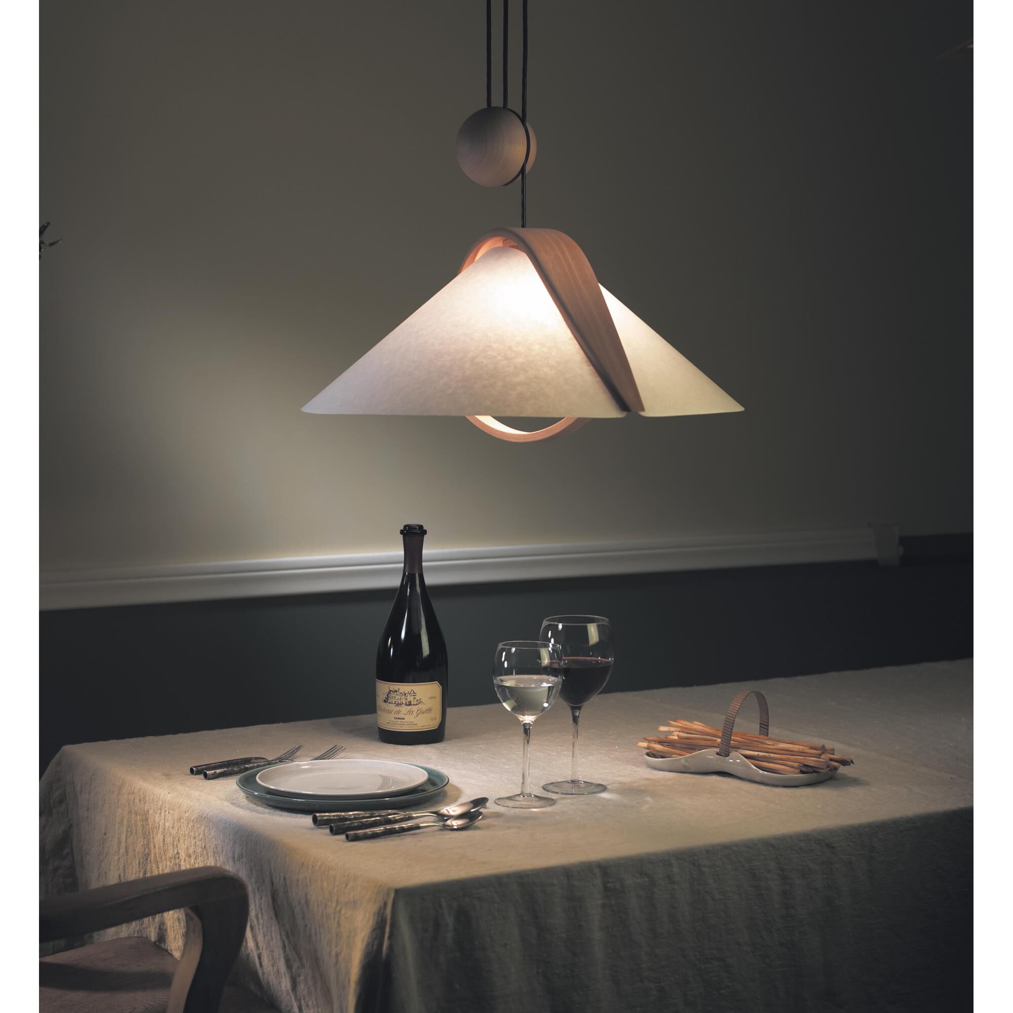 Domus 22 Inch Large Pendant by Justice Design Group