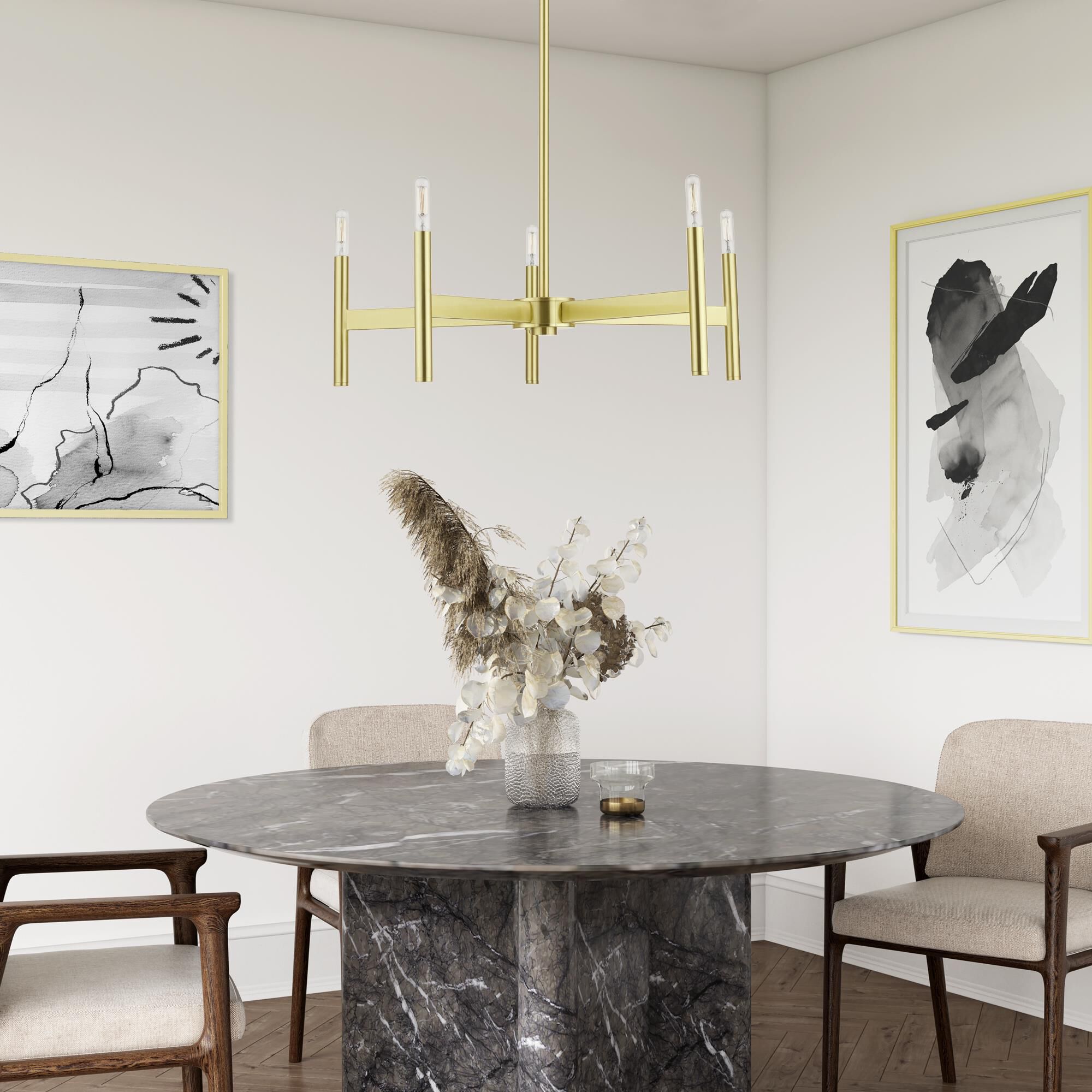 Shown in Satin Brass finish