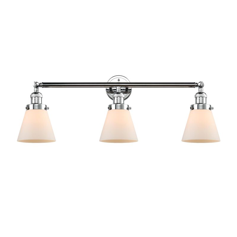 Bruno Marashlian Small Cone 30 Inch 3 Light Bath Vanity Light by Innovations Lighting