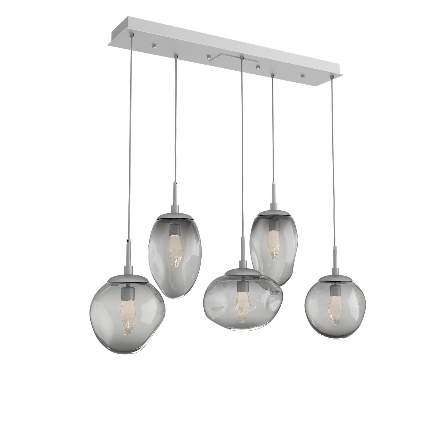 Shown in Classic Silver finish and Geo Inner And Smoke Outer glass