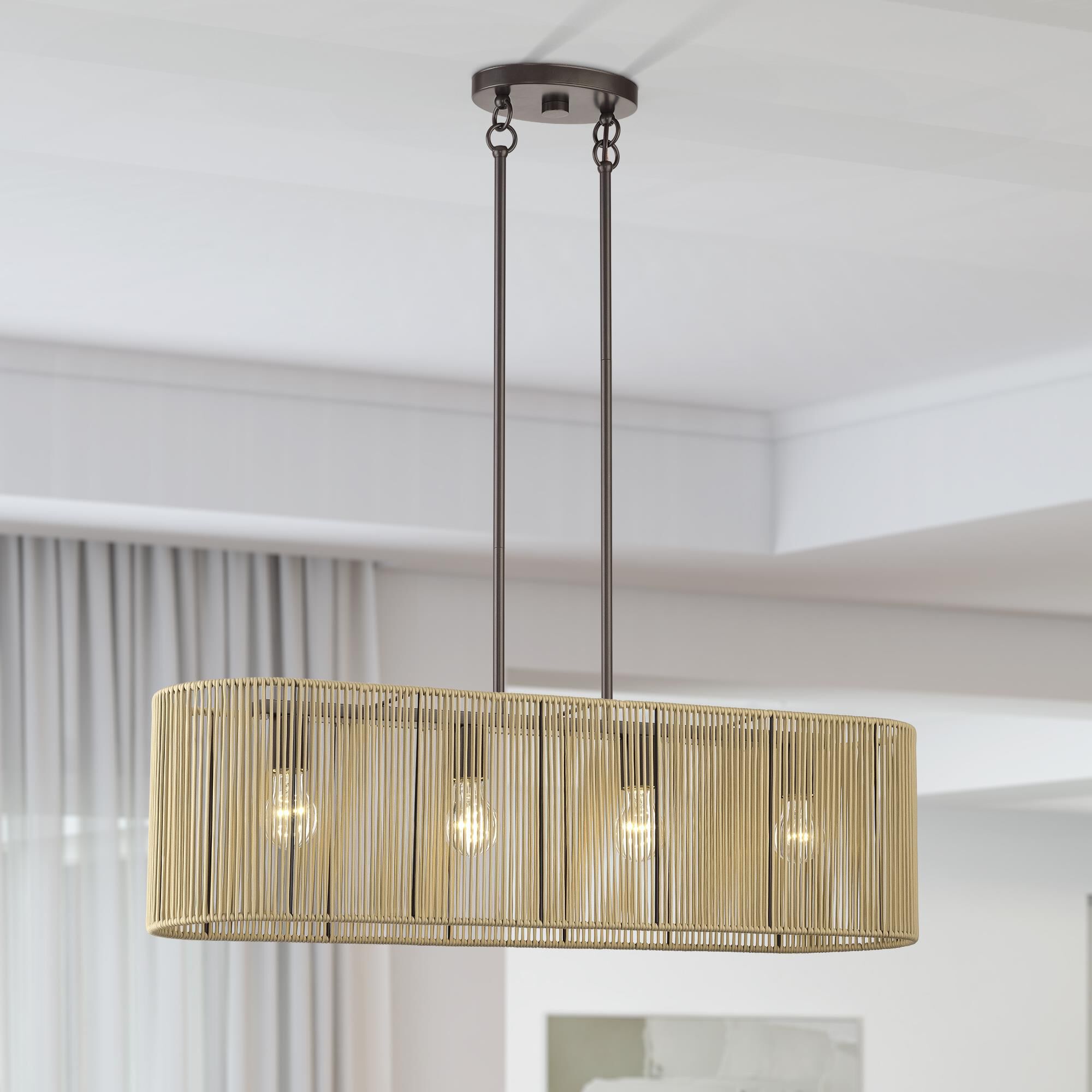 Goldiemesh 36 Inch Linear Suspension Light by Livex Lighting
