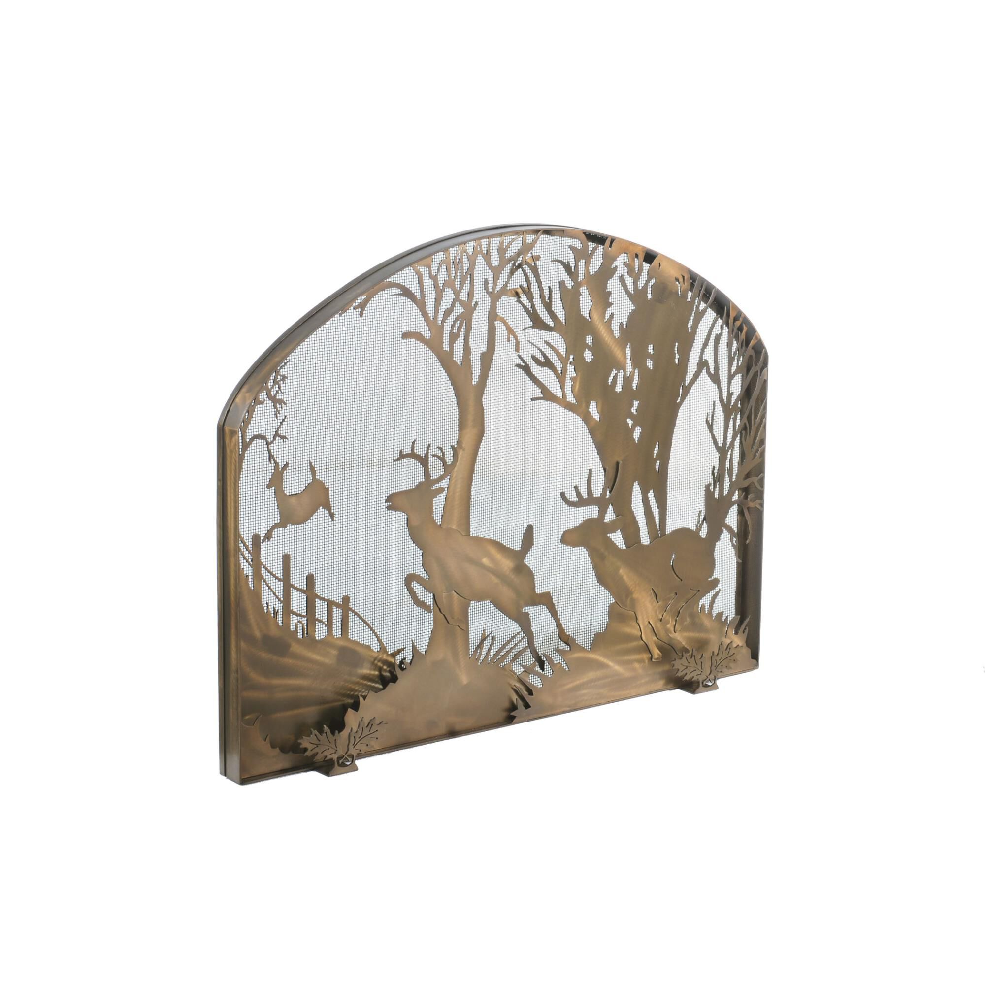 Deer On The Loose Fireplace Screen by Meyda Lighting