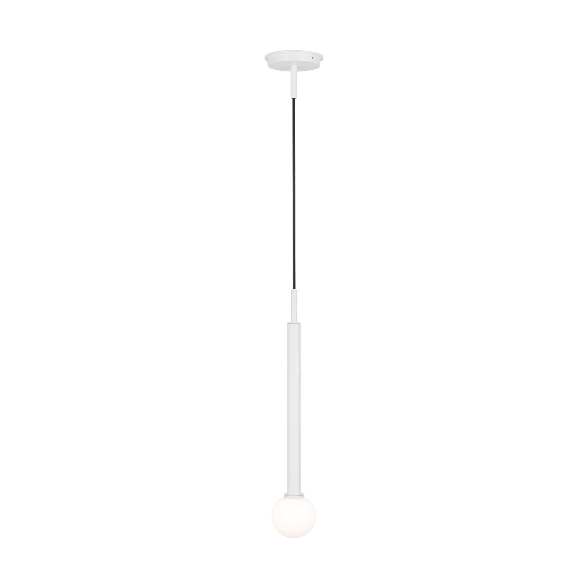 Shown in Matte White finish and Milk glass