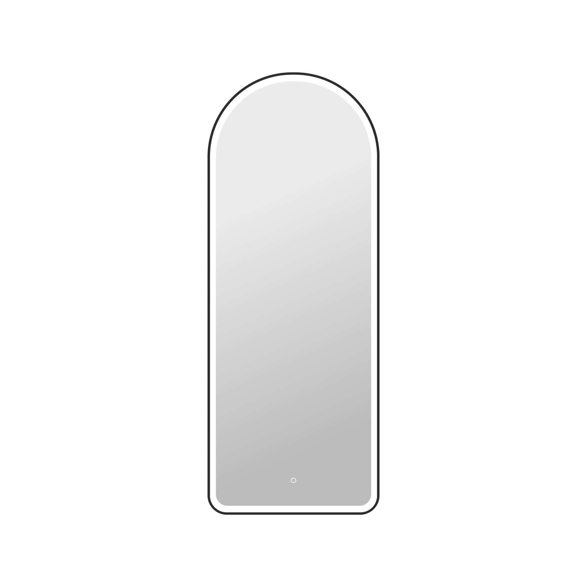 Harmoni 72 Inch Arched LED Lighted Mirror by Elegant Decor