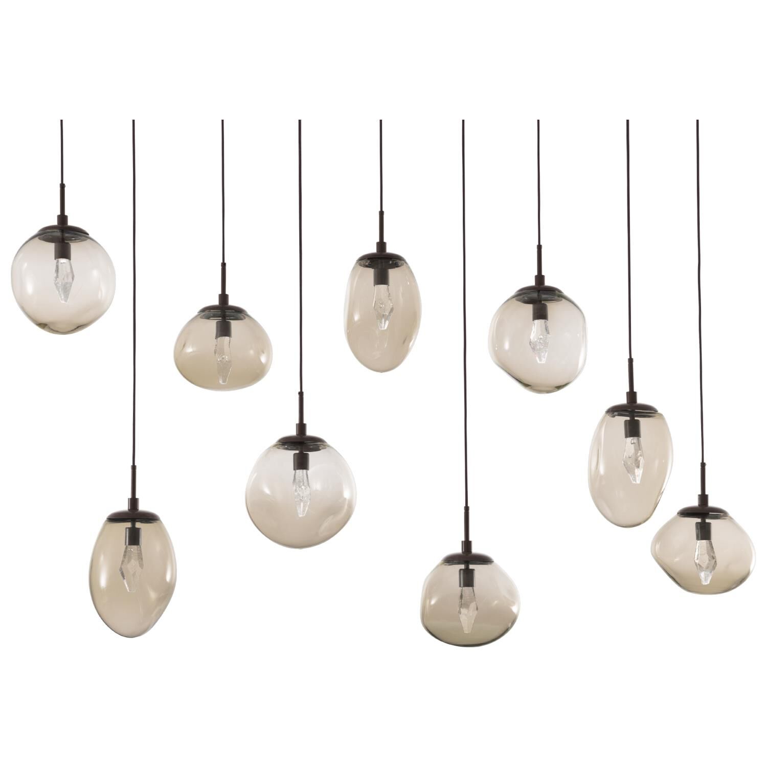 Shown in Flat Bronze finish and Geo Inner Bronze Outer glass